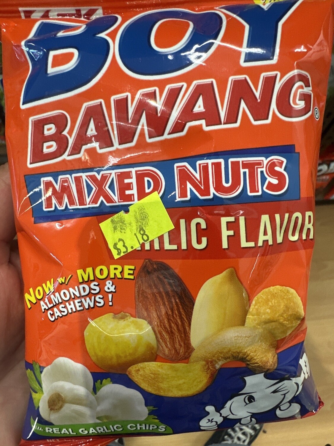 *BOY BAWANG MIXED NUTS GARLIC 85G