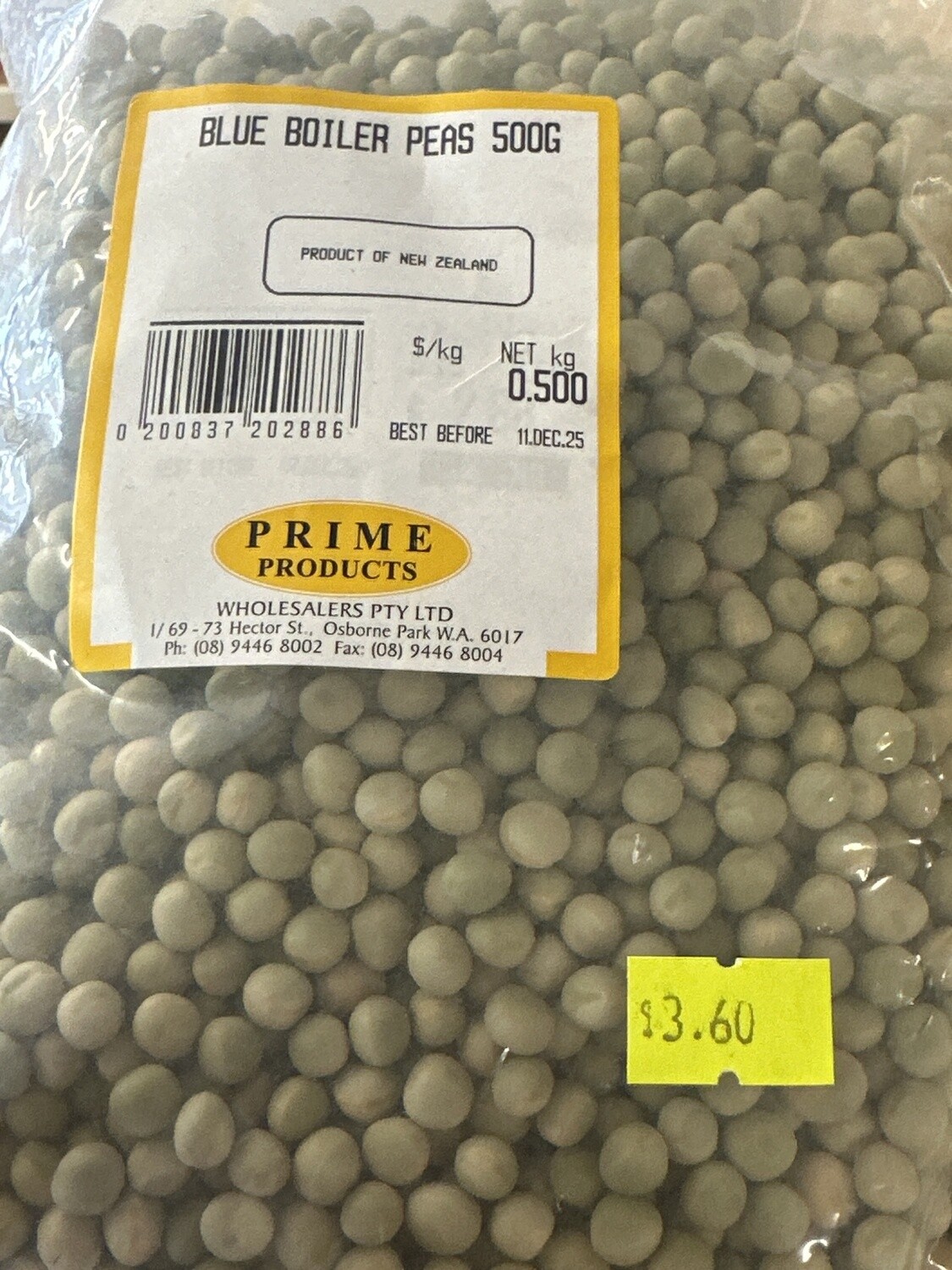 BLUE BOILER PEAS 500G