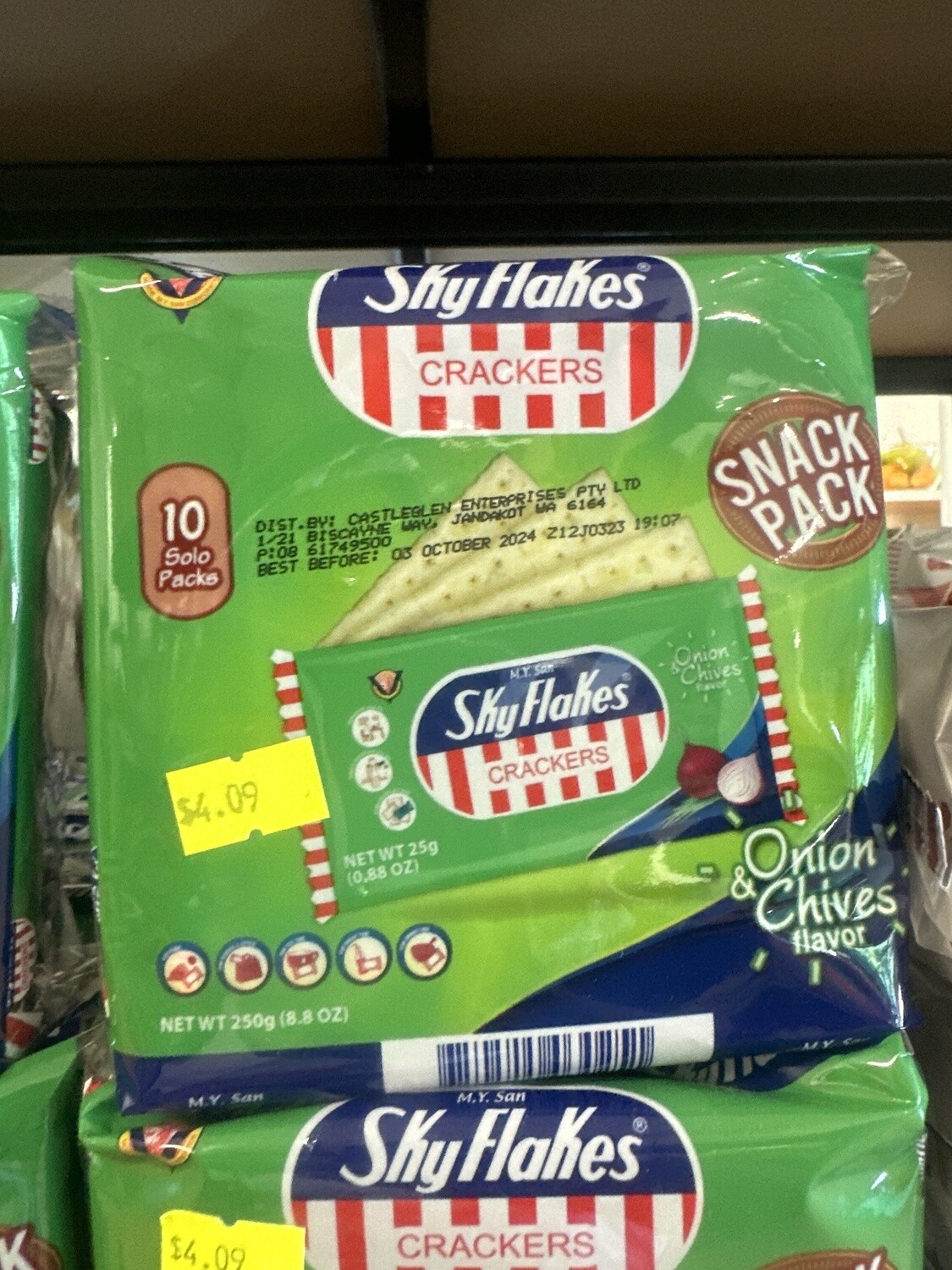*MY SAN SKYFLAKES ONION&amp;CHIVES SNACK PACK
