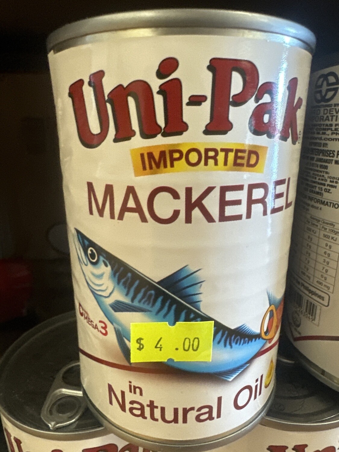 UNIPAK MACKEREL IN NATURAL OIL