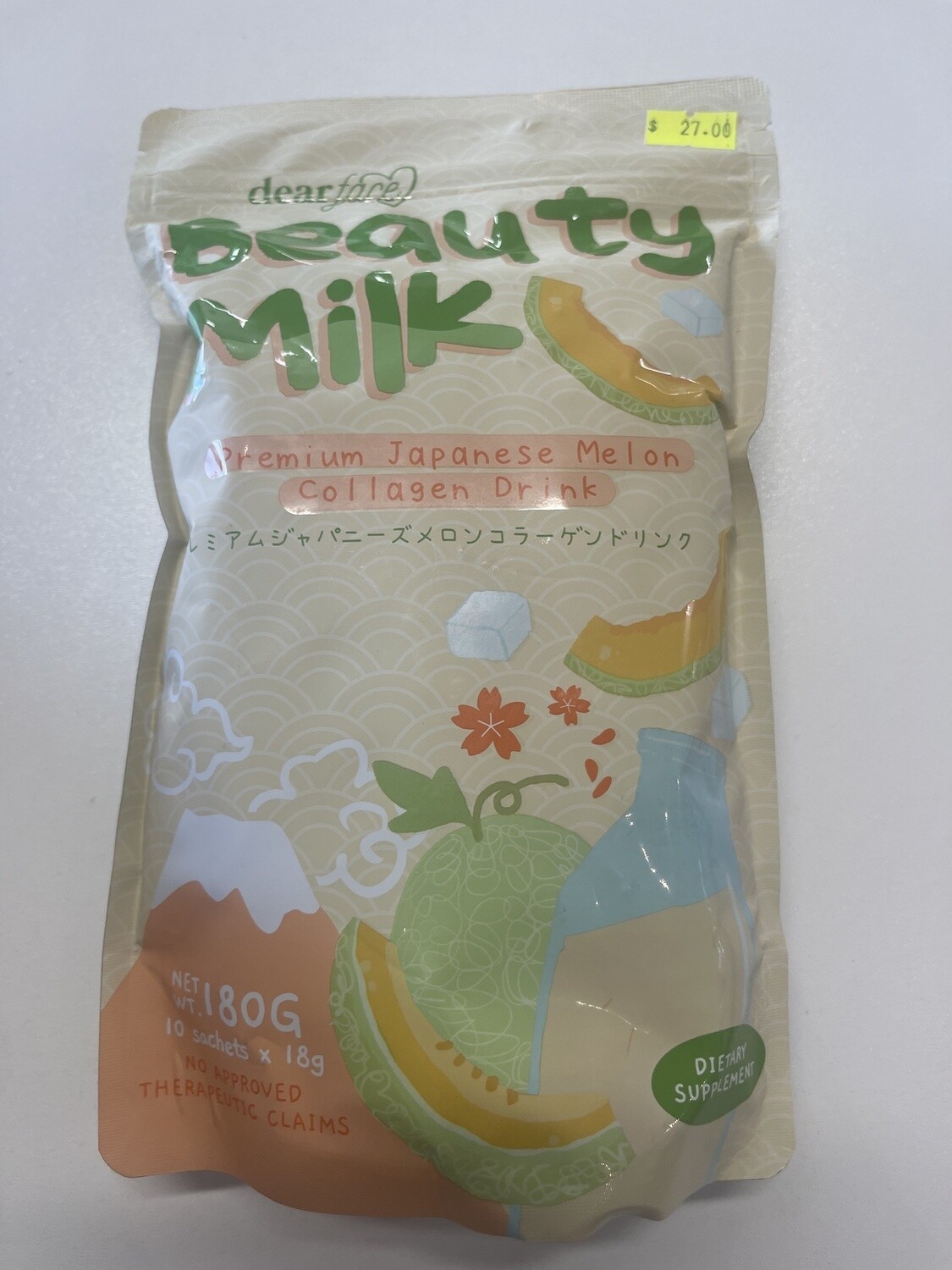 DEAR FACE BEAUTY MILK MELON 180G