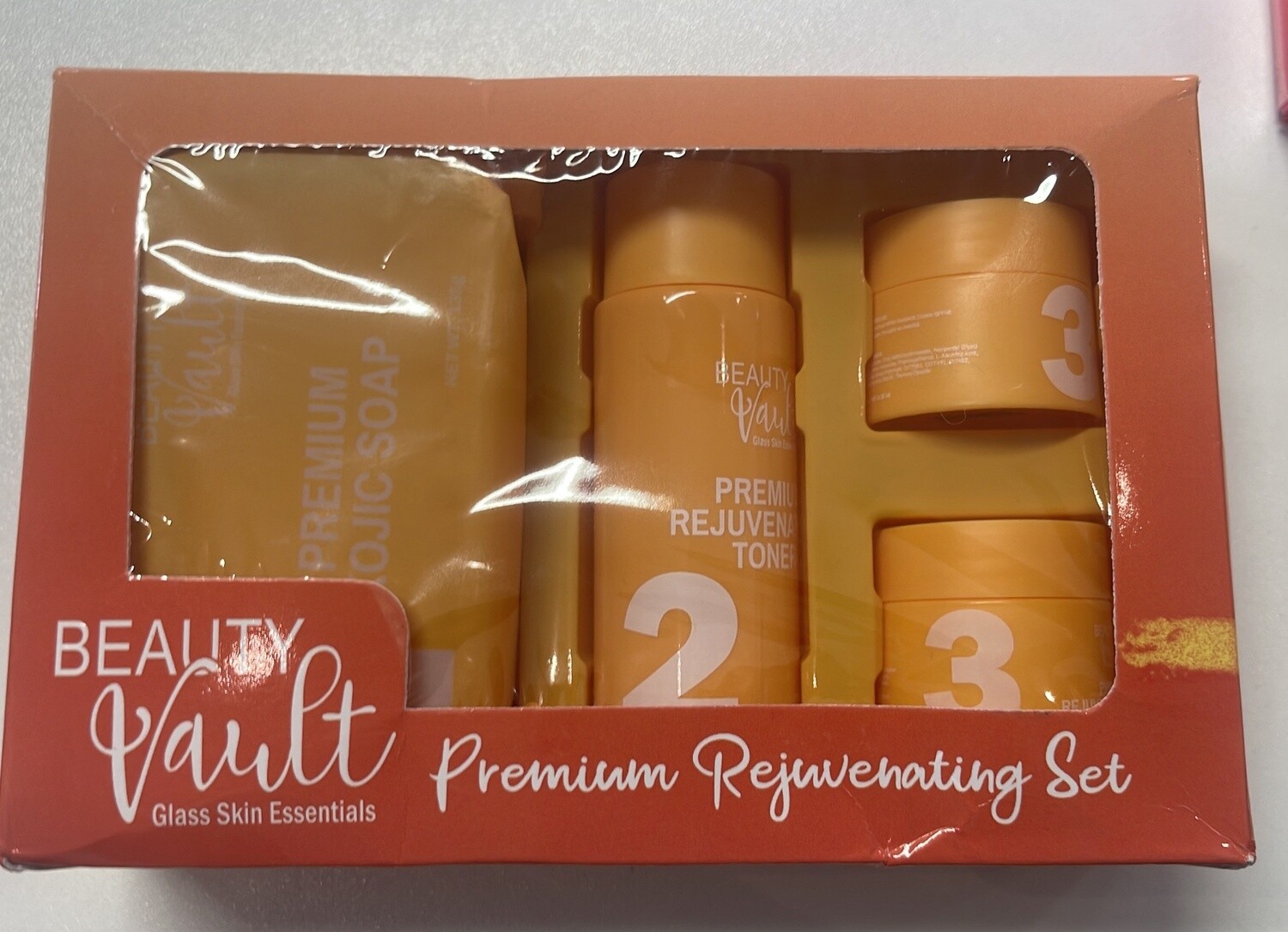 BEAUTY VAULT GLASS  SKIN REJUVENATING SET