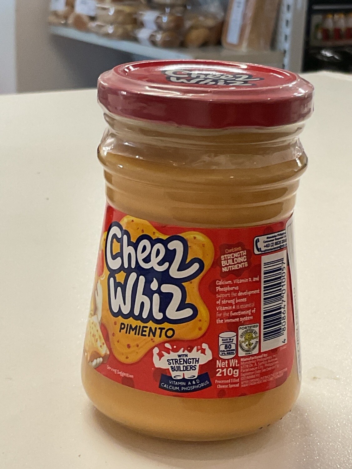 CHEEZ WHIZ PIMIENTO  210G