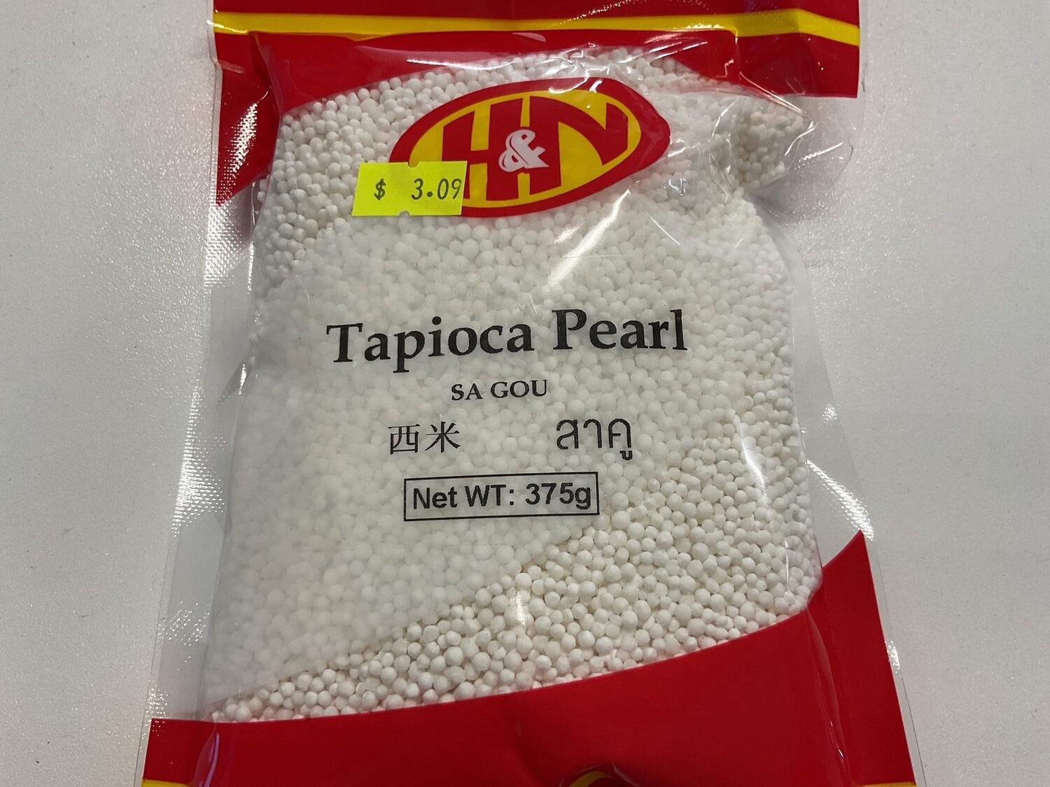 H &amp; N TAPIOCA  SMALL WHITE PEARL 375G