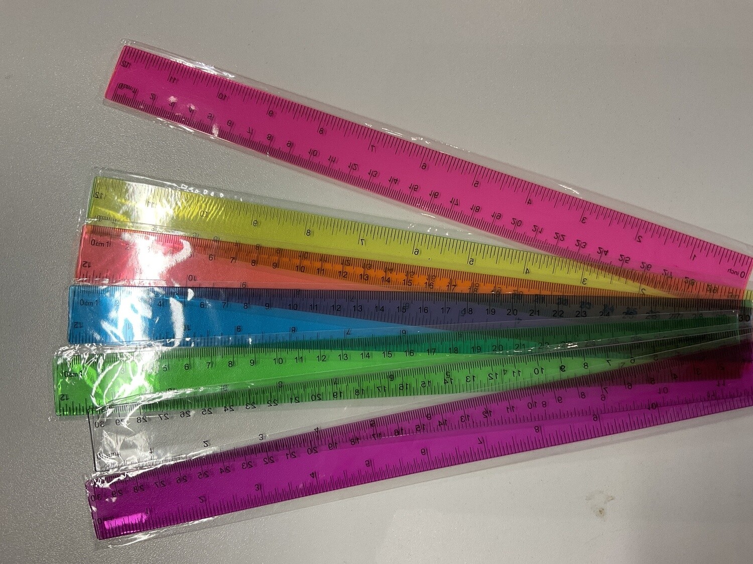 RULER TRANSPARENT ASSRTD