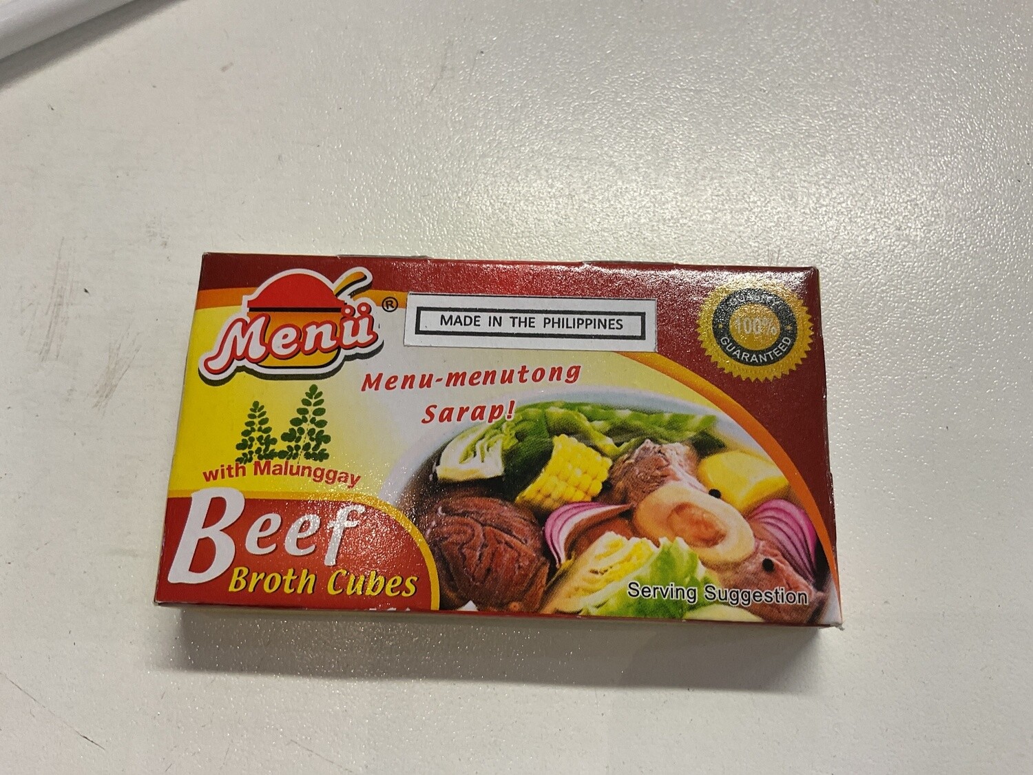 MENU BEEF BROTH CUBES W/ MALUNGGAY 60g