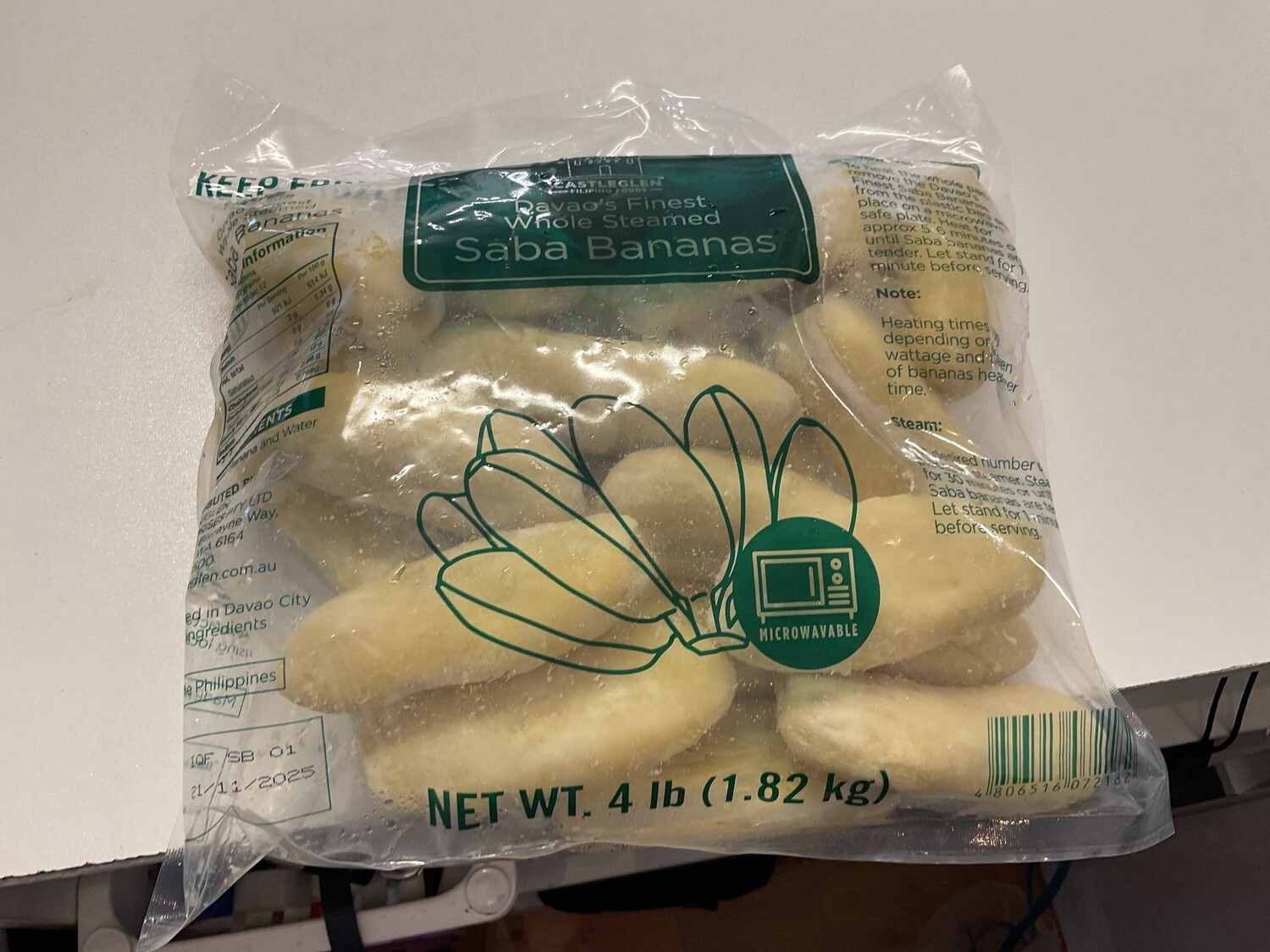 CG DAVAO FINEST WHOLE STEAMED SABA 1.18kg