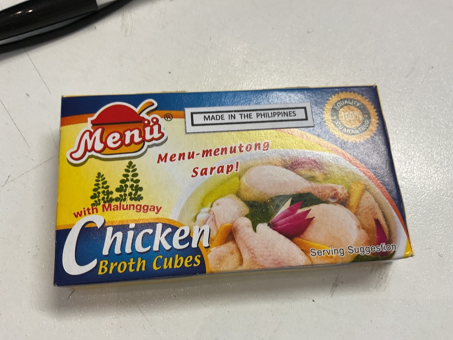 MENU CHICKEN BROTH CUBES W MALUNGGAY 60g
