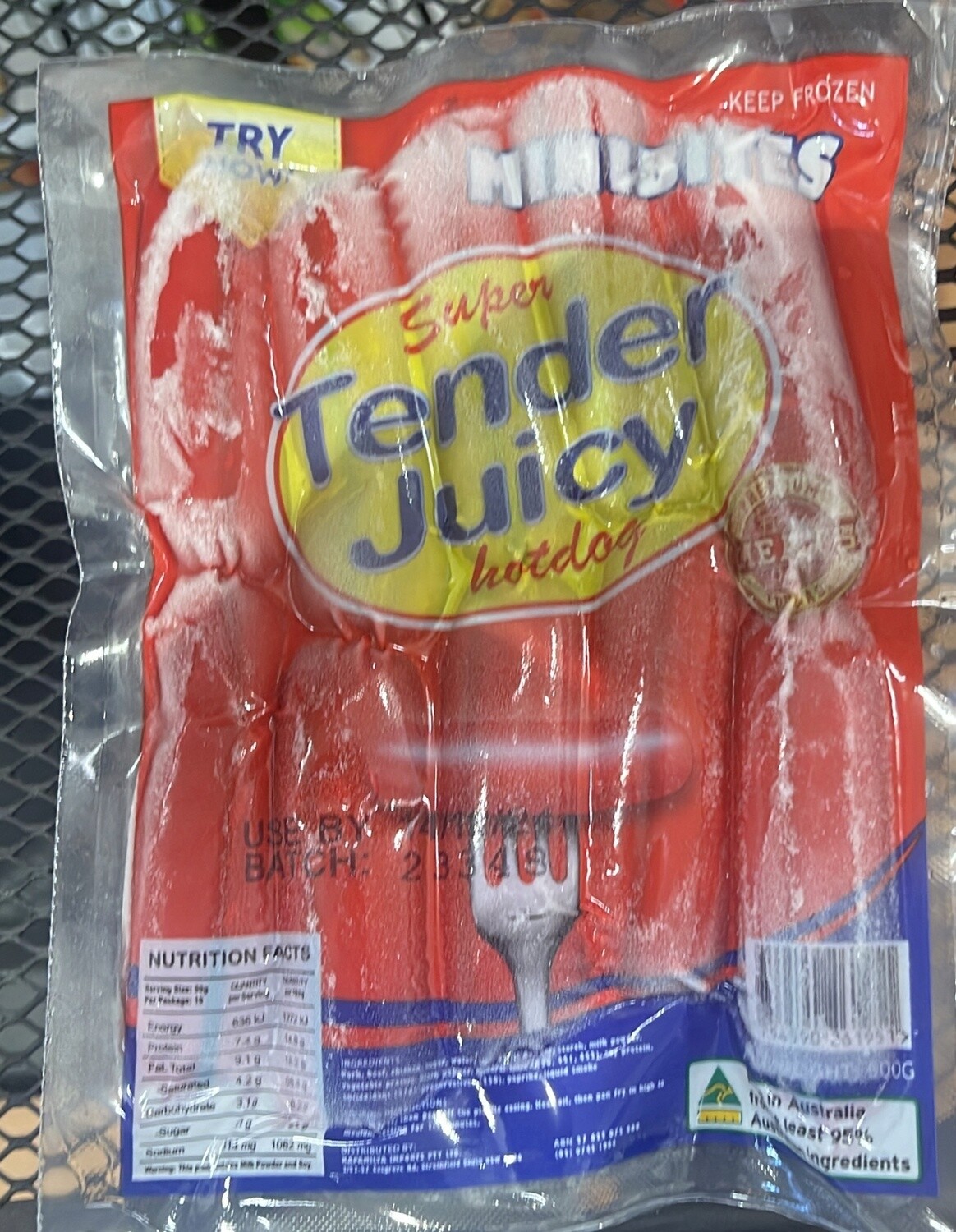 SUPER TENDER JUICY HOTDOG MINI BITES 500g