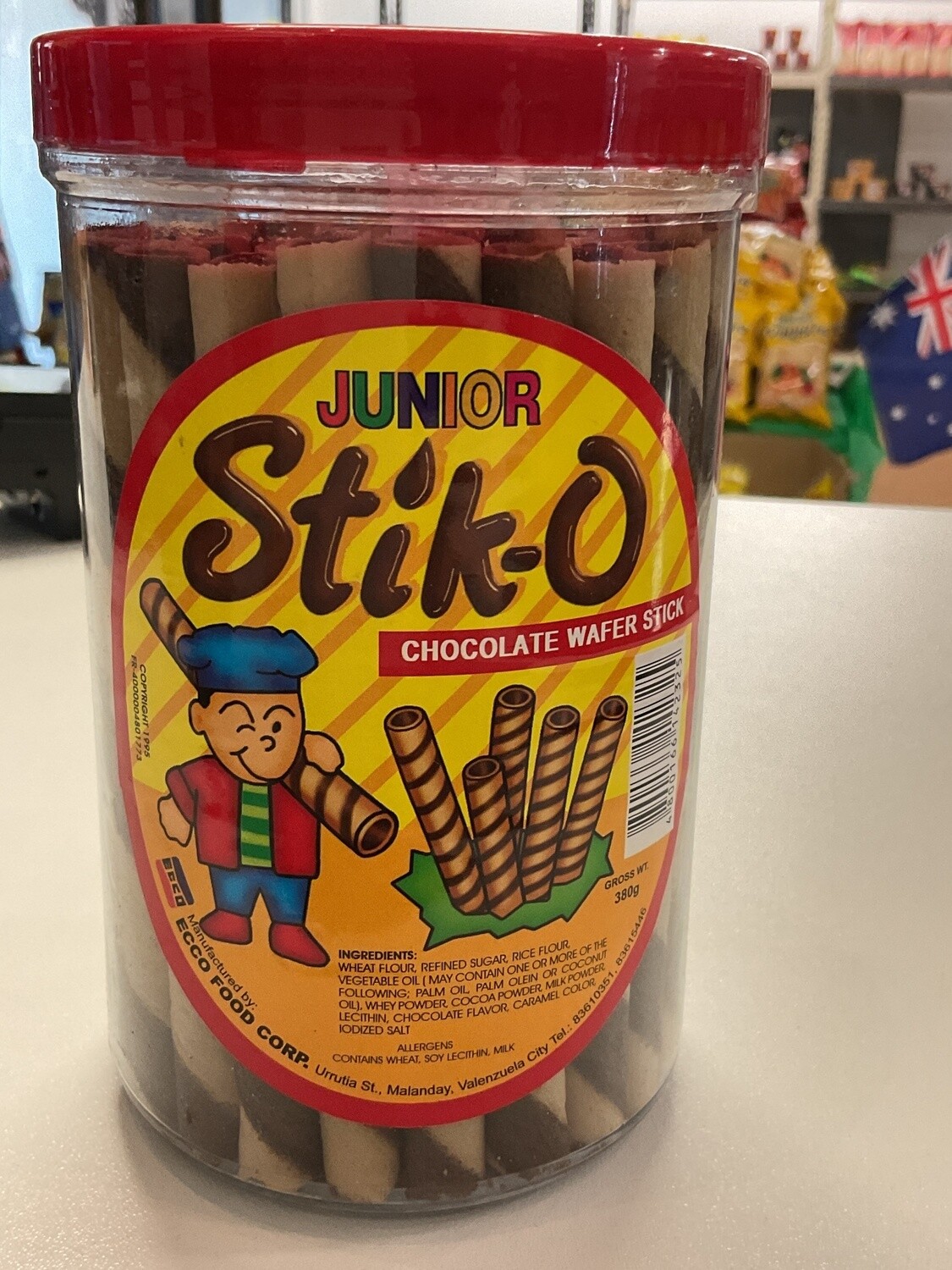 *JUINIOR STIK-O CHOCO FLAVOR 380G