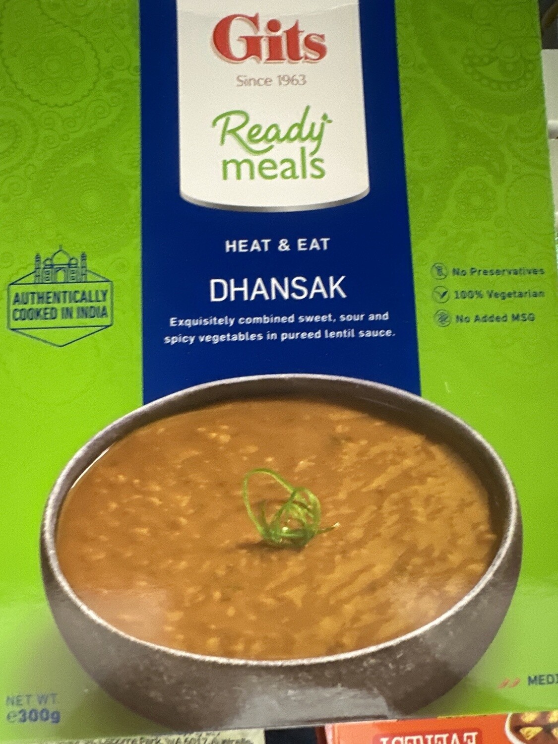 GITS READY MEAL DHANSAK 300G