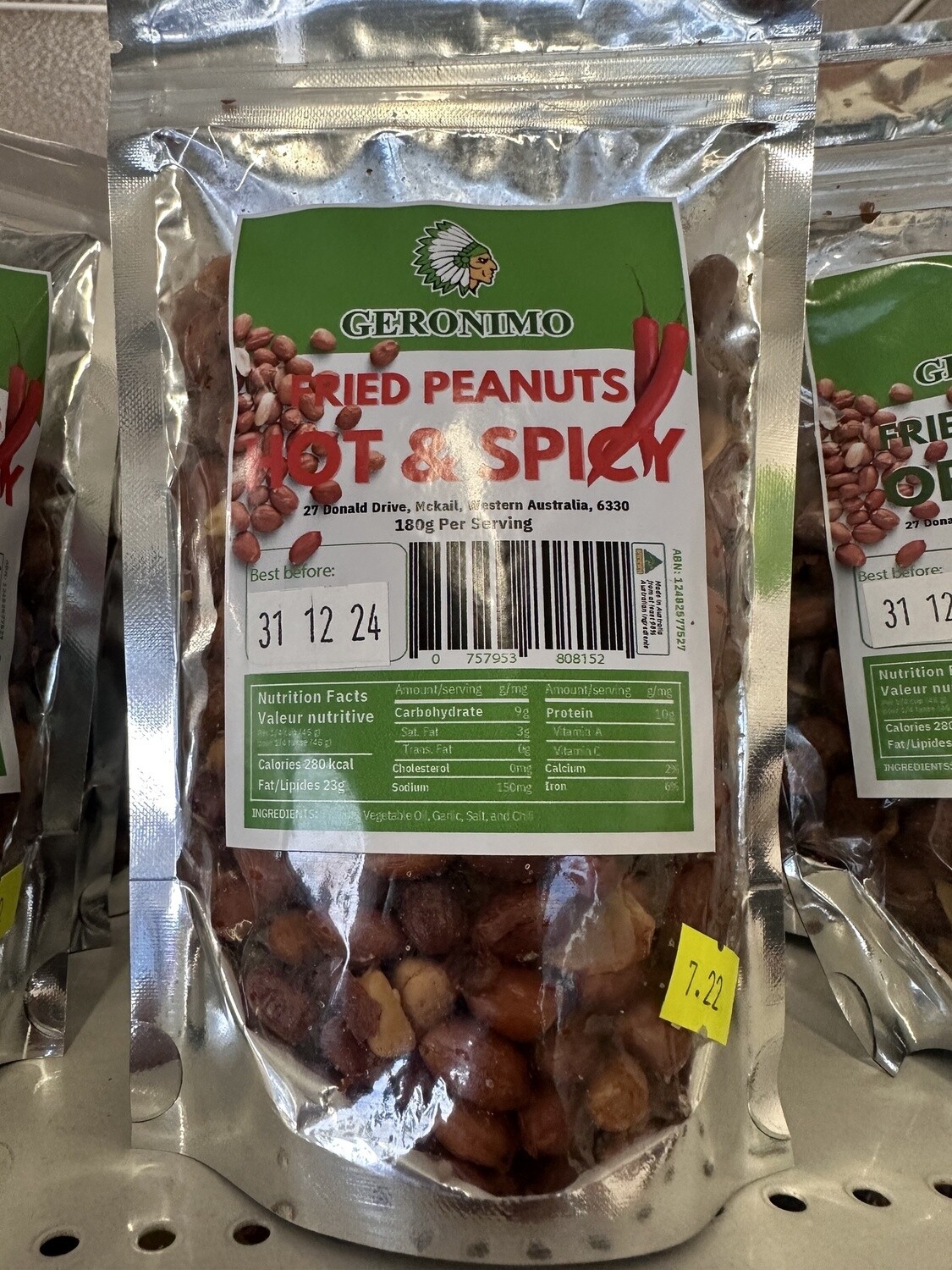 GERONIMO PEANUTS SPICY 180G
