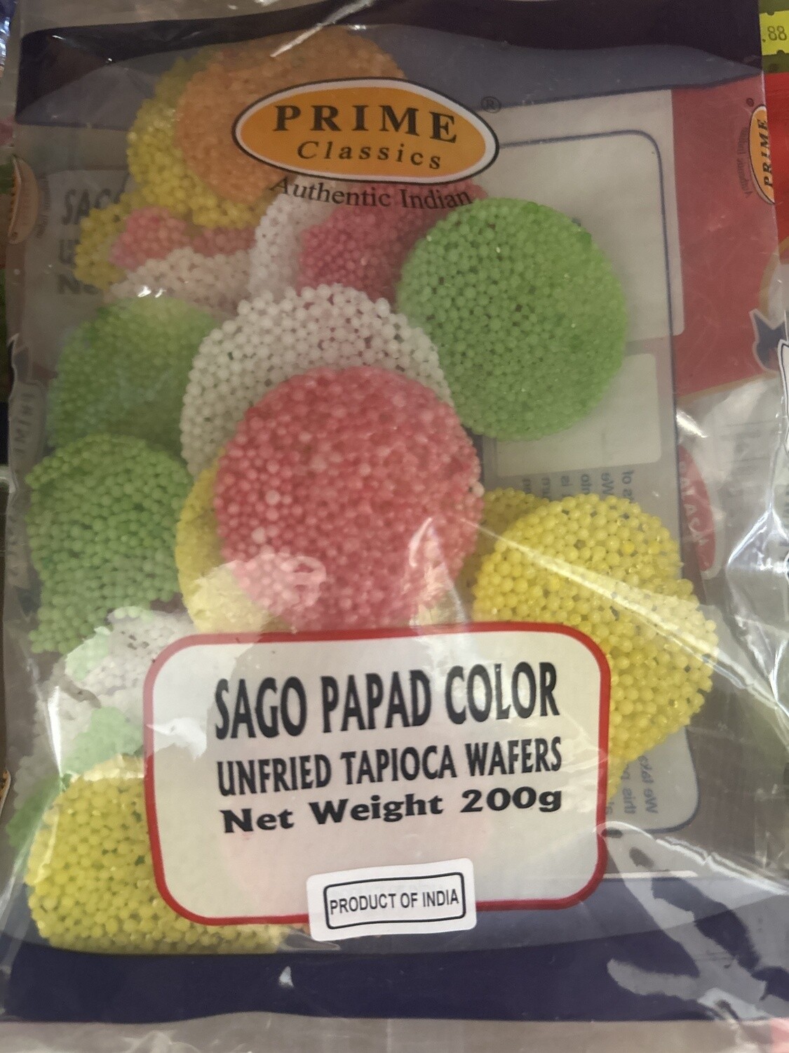 SAGO PAPAD COLOR  200g
