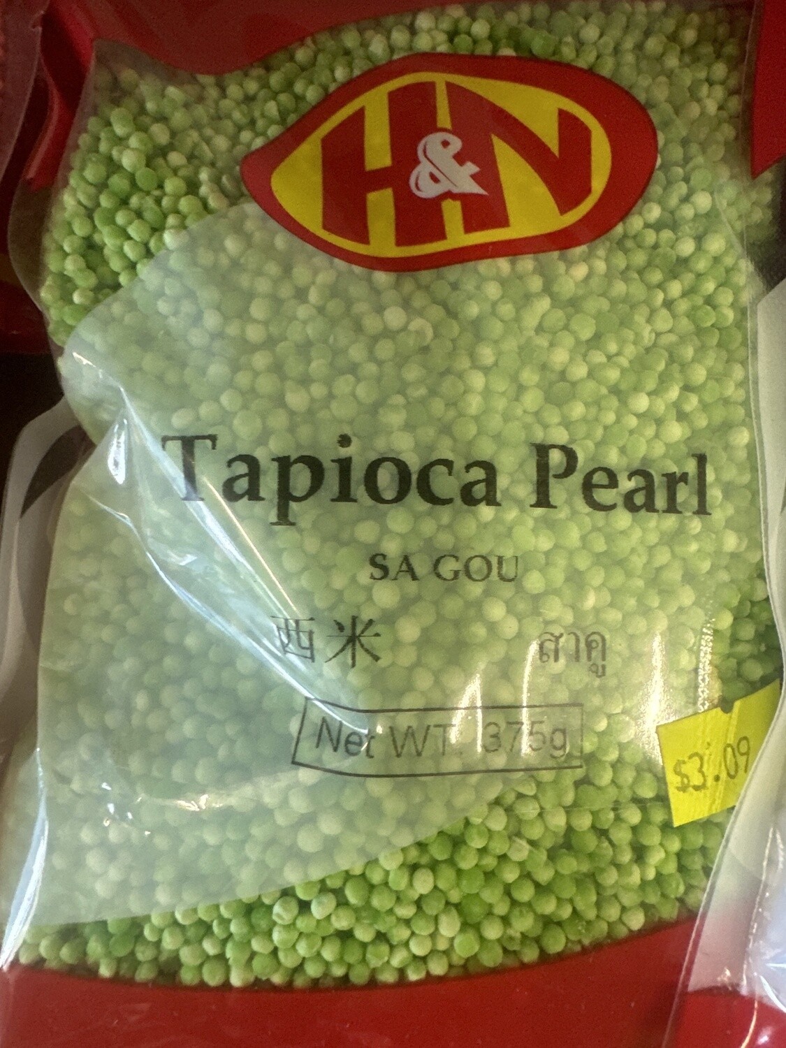 H &amp; N TAPIOCA PEARL GREEN 375G