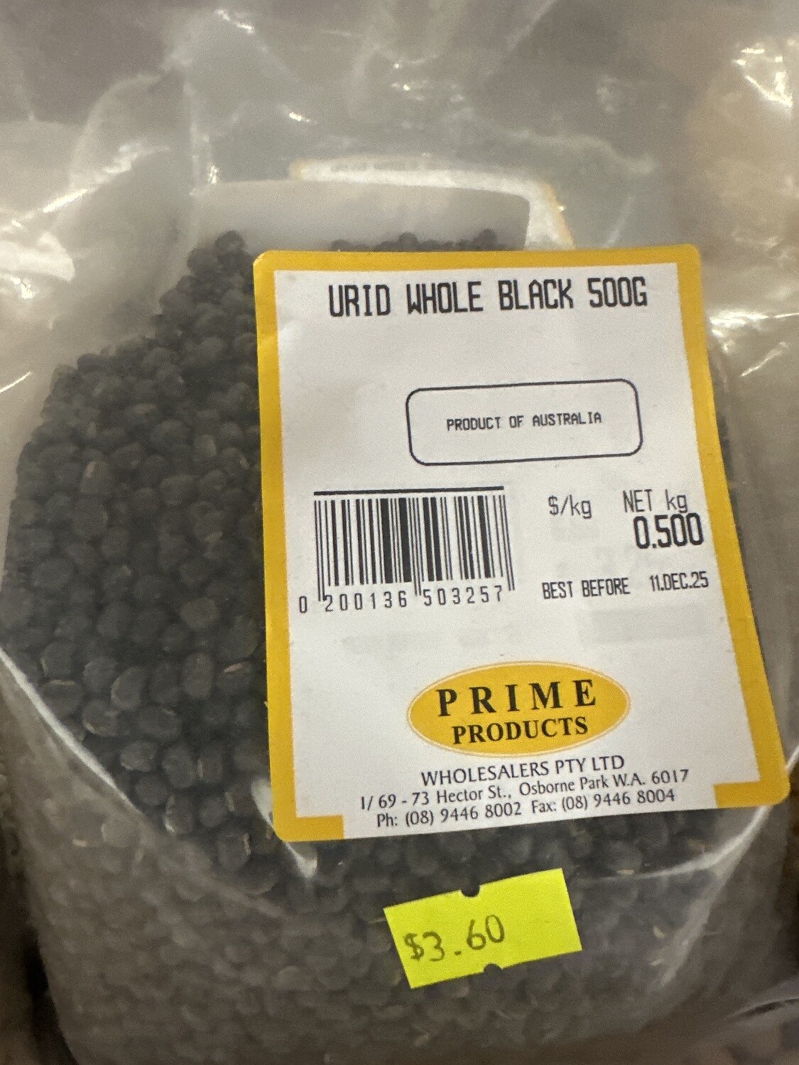 URID WHOLE BLACK 500G
