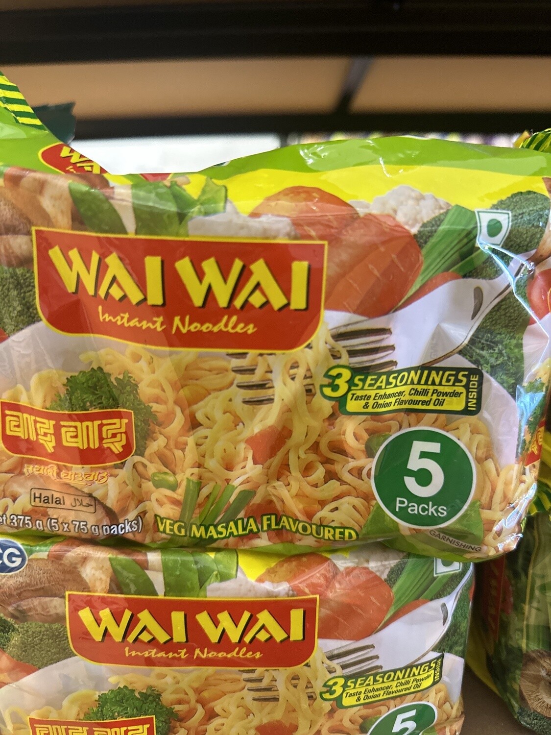 WAI WAI VEG MASALA FLAVOURED 375G
