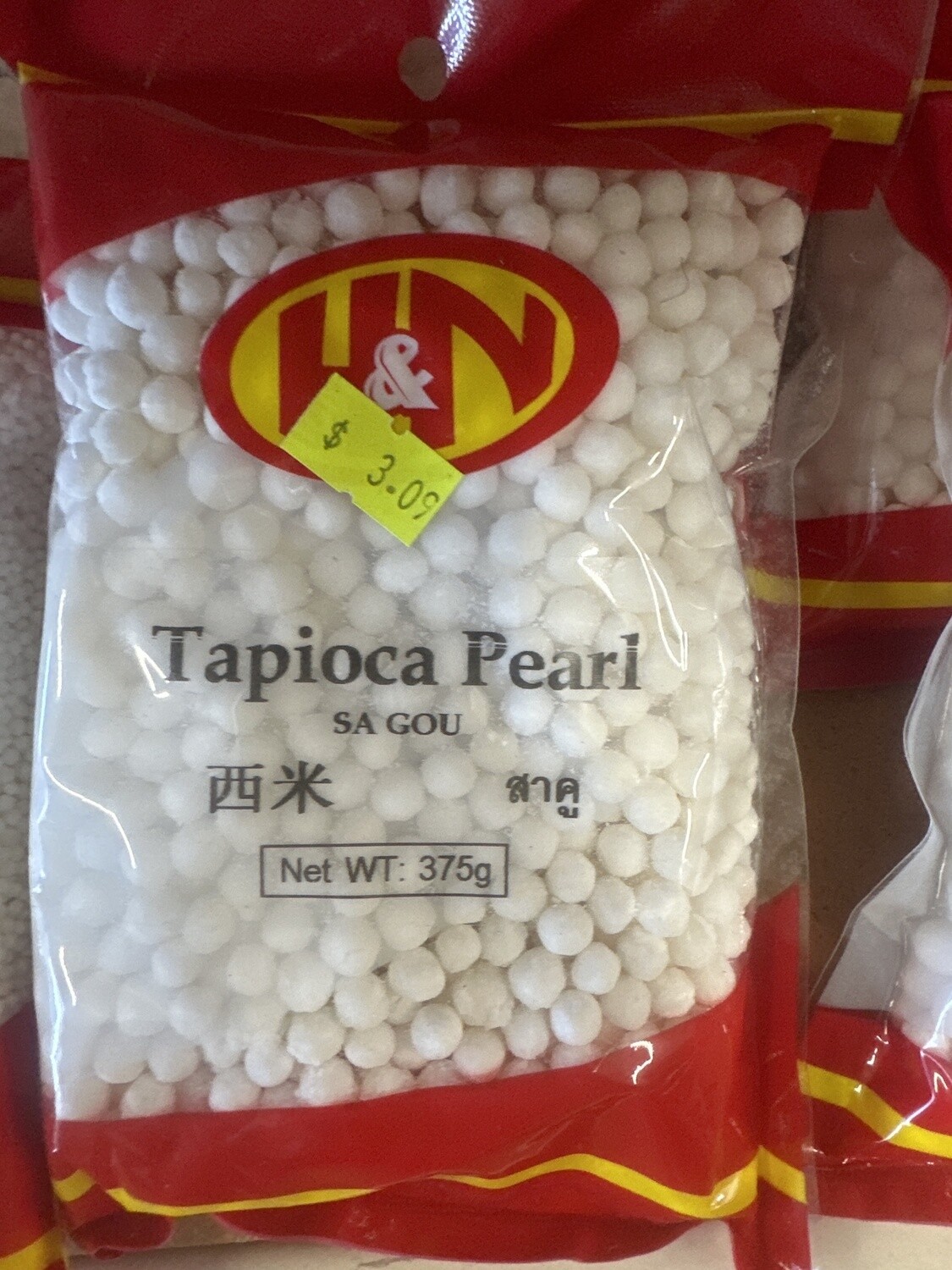 H &amp; N TAPIOCA  PEARL  WHITE  375G