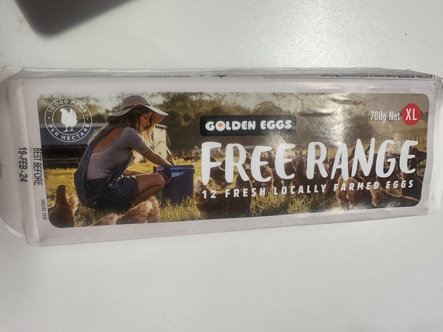 GOLDEN EGGS FREE RANGE 700G XL