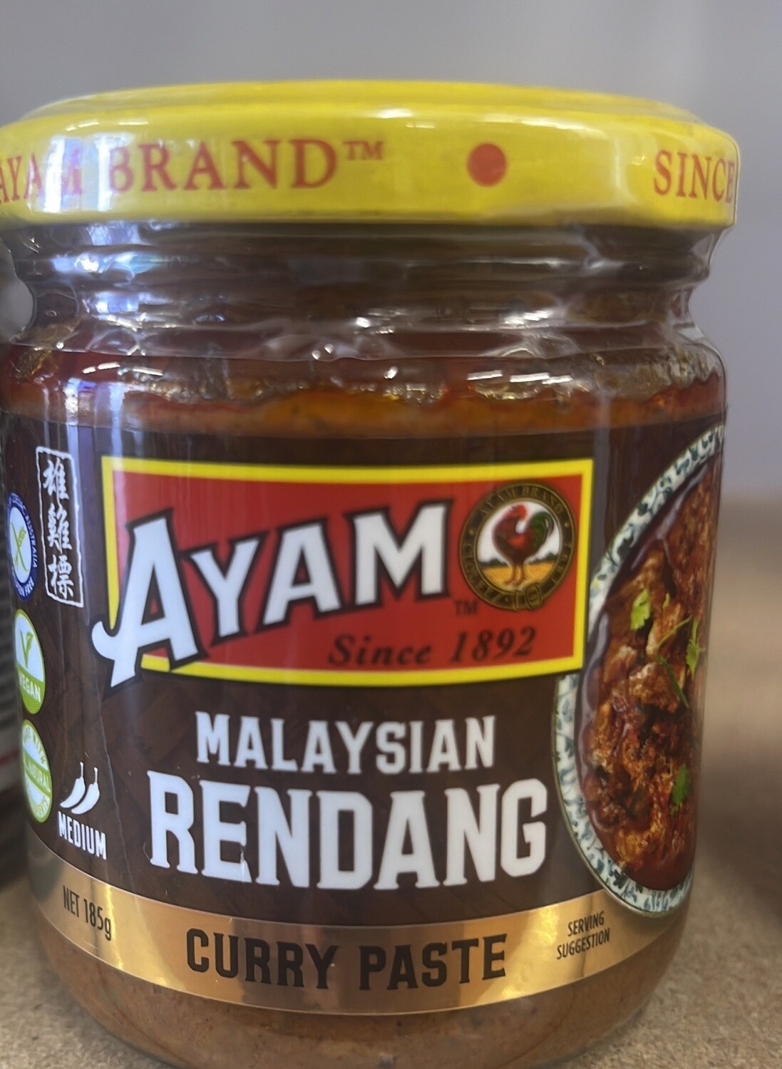 AYAM MALAYSIAN RENDANG CURRY PASTE 185G