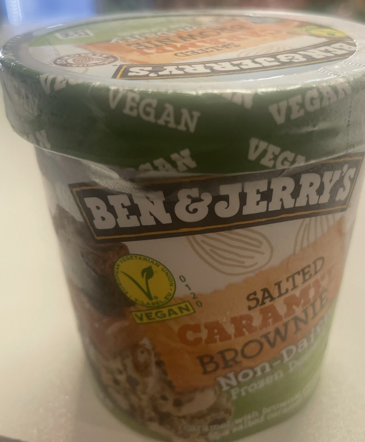 B/JERRY'S SALT CARA BROWNIE ICE CREAM 458 ML