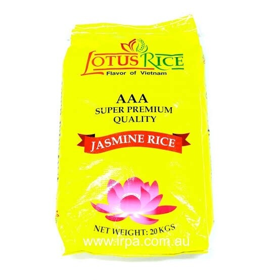LOTUS JASMINE RICE (YELLOW)  20KG