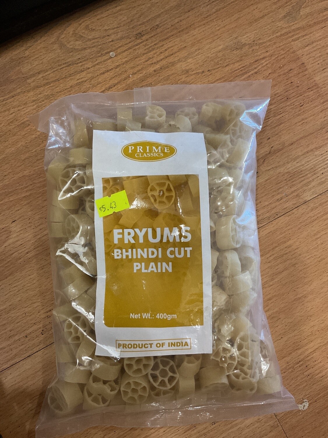 FRYUMS BHINDI CUT PLAIN 400g