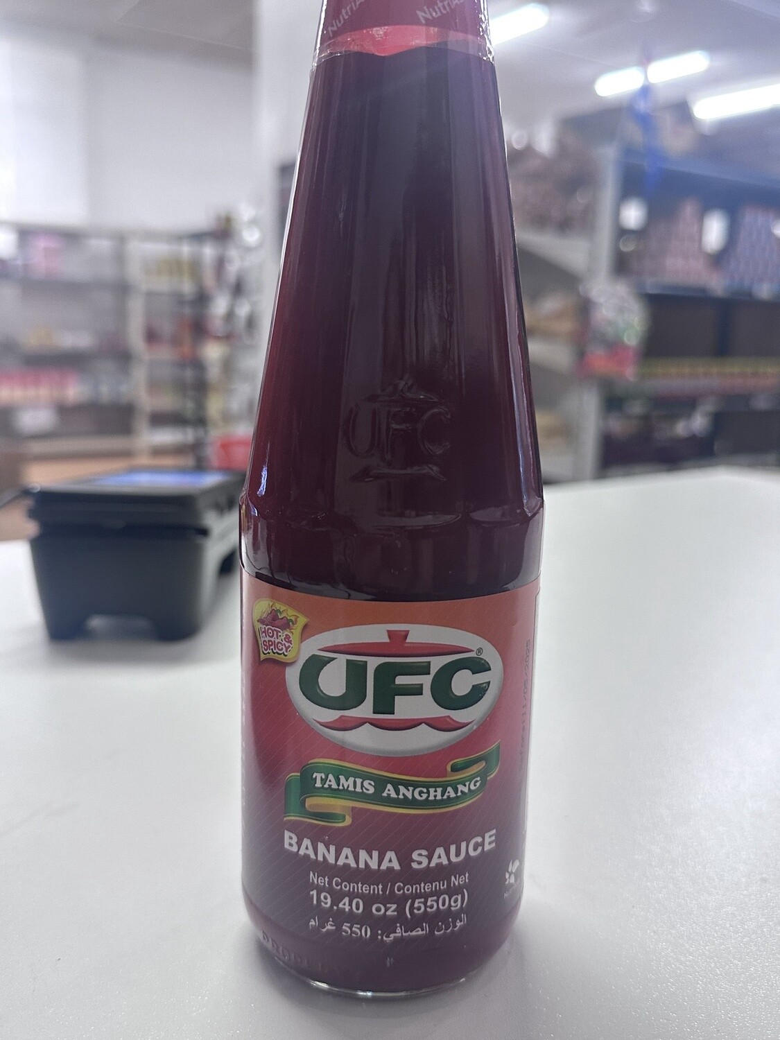 UFC BANANA SAUCE HOT AND SPICY 550G