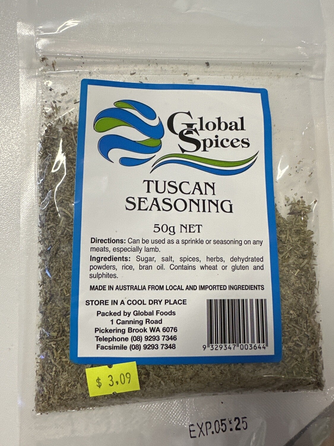 GS  SPICES TUSCAN SEASONING 50G