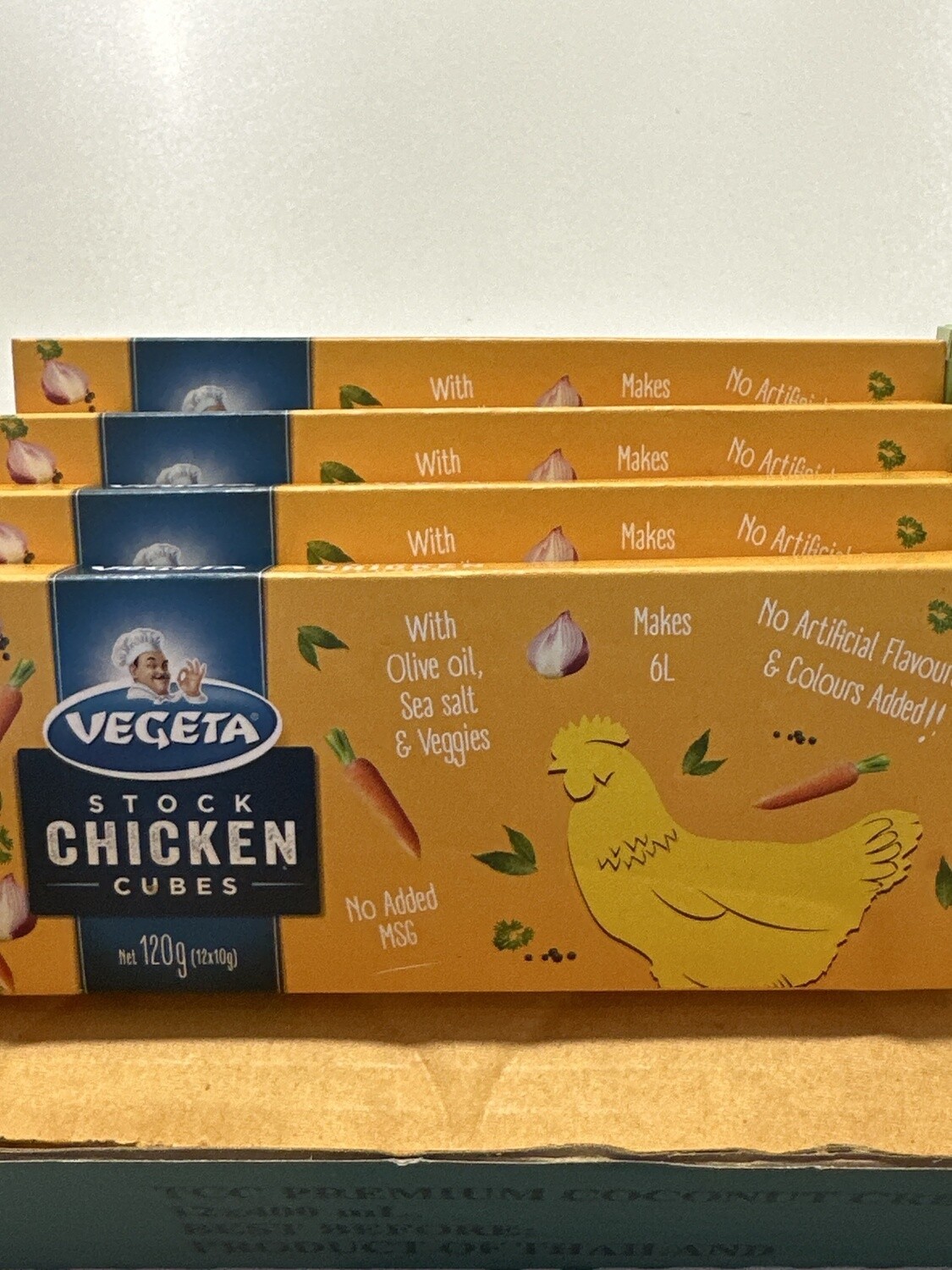 VEG STOCK CHICKEN CUBES  120G
