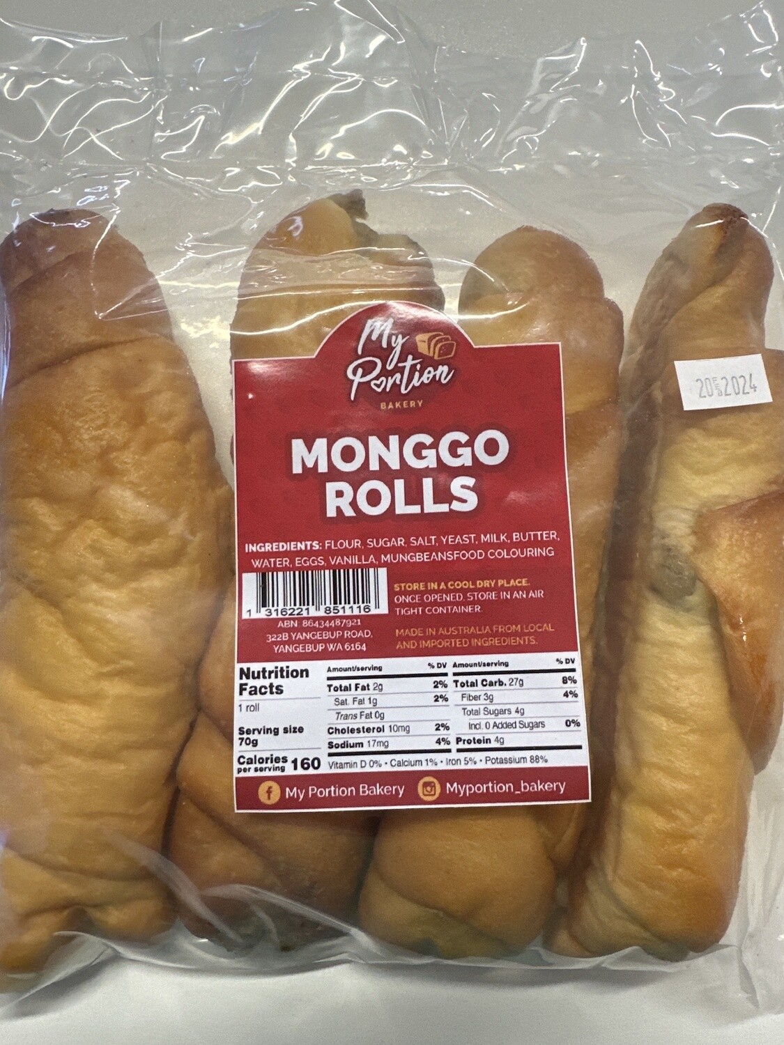 MY PORTION MONGGO ROLLS 4XPCKS