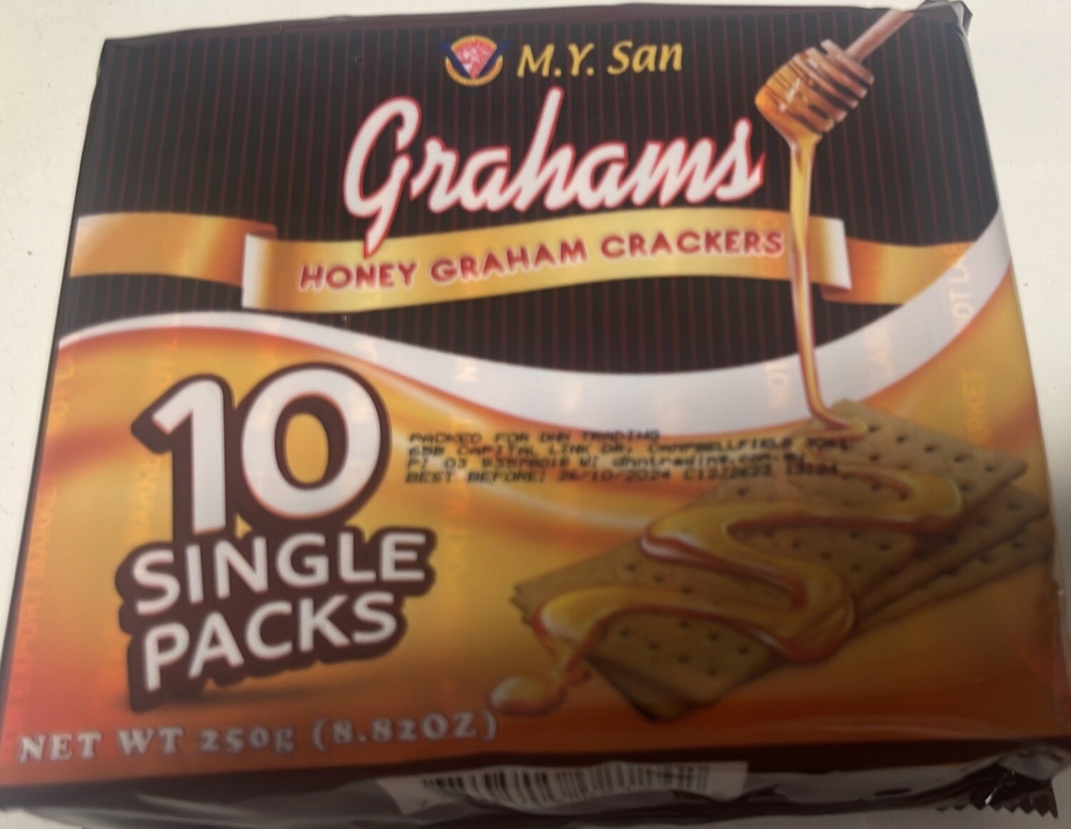 *MY SAN GRAHAMS HONEY FLAVOUR 10X25G