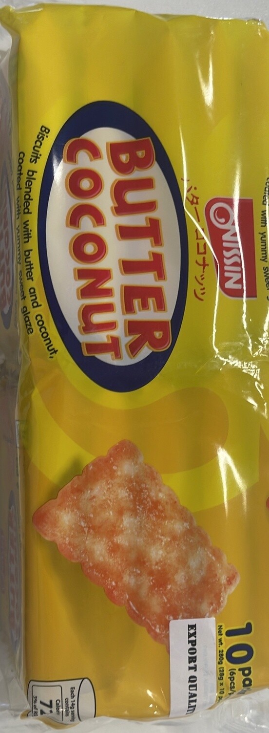 NISSIN BUTTER COCONUT 10 X 25G