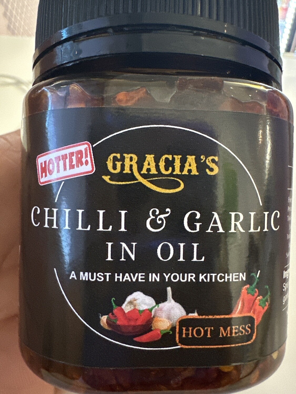GRACIAS CHILLI &amp; GARLIC IN OIL (HOTMESS)  200 G