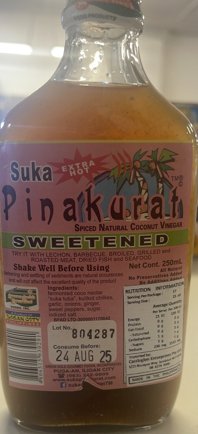 SUKA PINAKURAT SWETENED 250ML