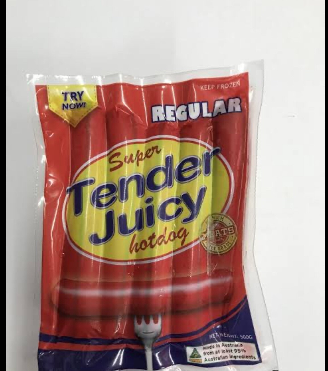 SUPER TENDER JUICY HOTDOG REG 500G