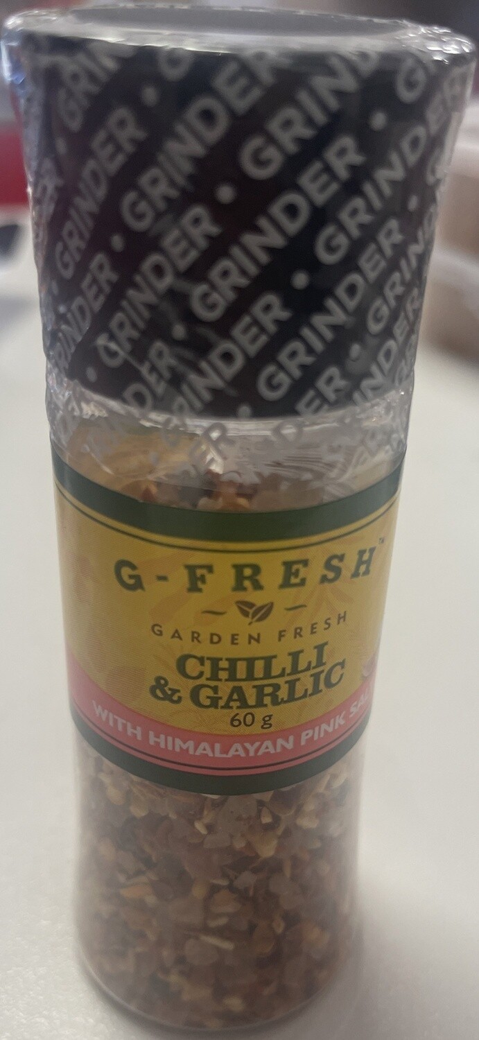 GFRESH GRINDER CHILLI &amp; GARLIC 60G