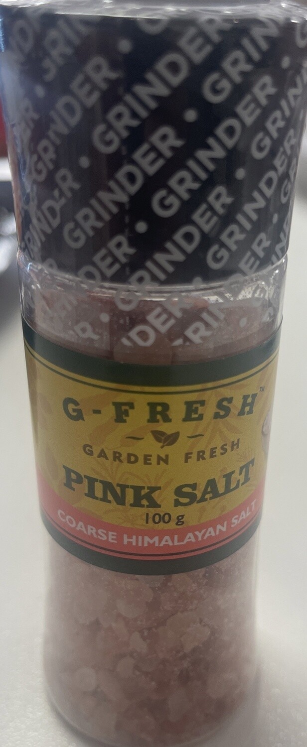 GFRESH GRINDER PINK HIMALAYAN SALT 100G