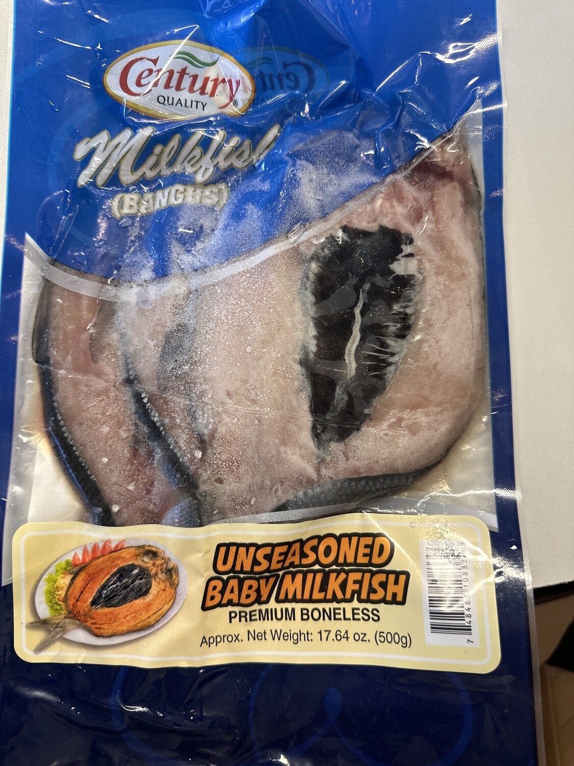 CENTURY UNSEASONED BABY MILKFISH PREMIUM BONELESS 500G