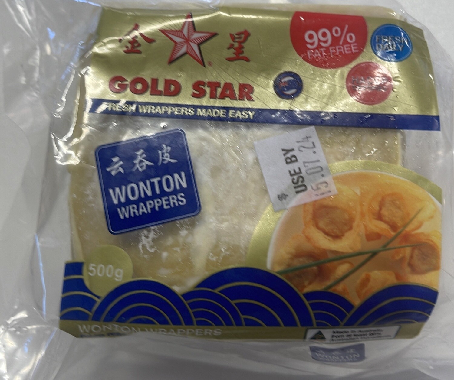GOLDSTAR WONTON WRAPPERS 500G