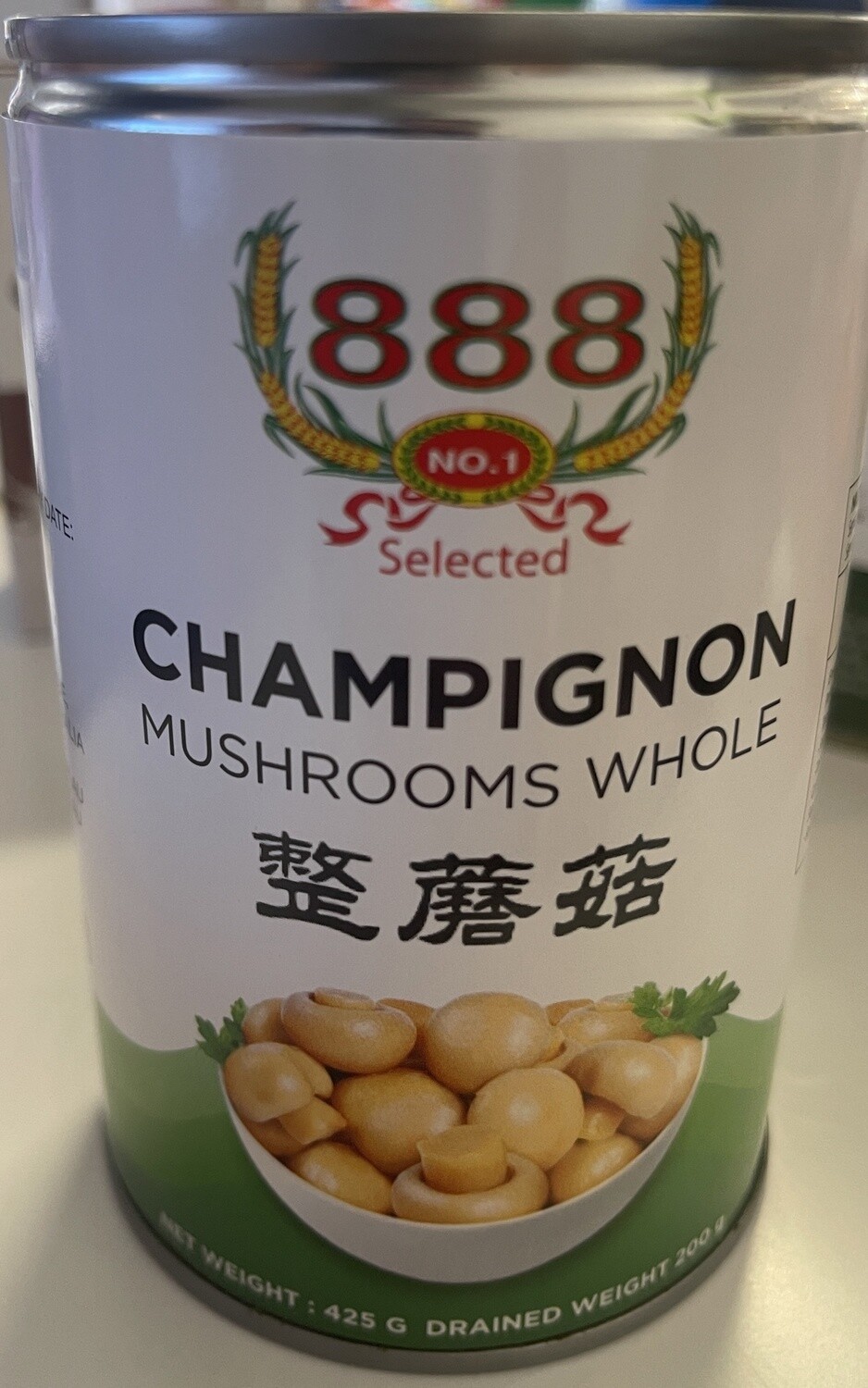 888 CHAMPIGNON MUSHROOM WHOLE 425G