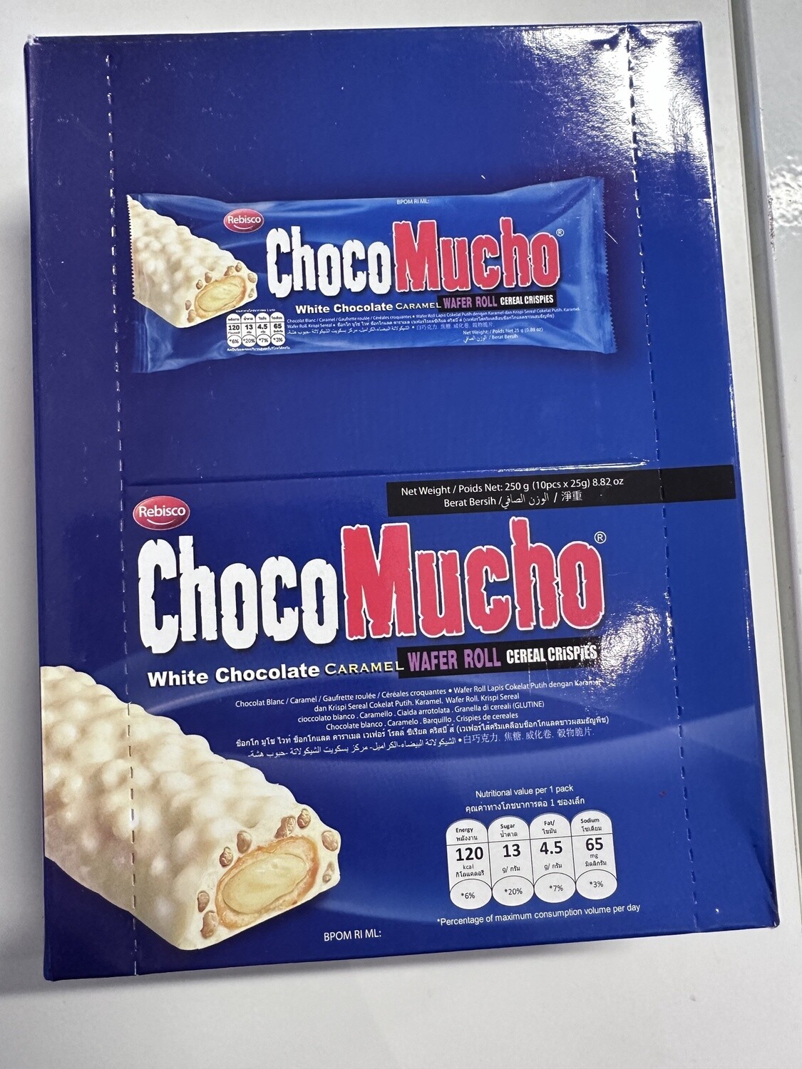 *CHOCO MUCHO WHITE CHOC  133G