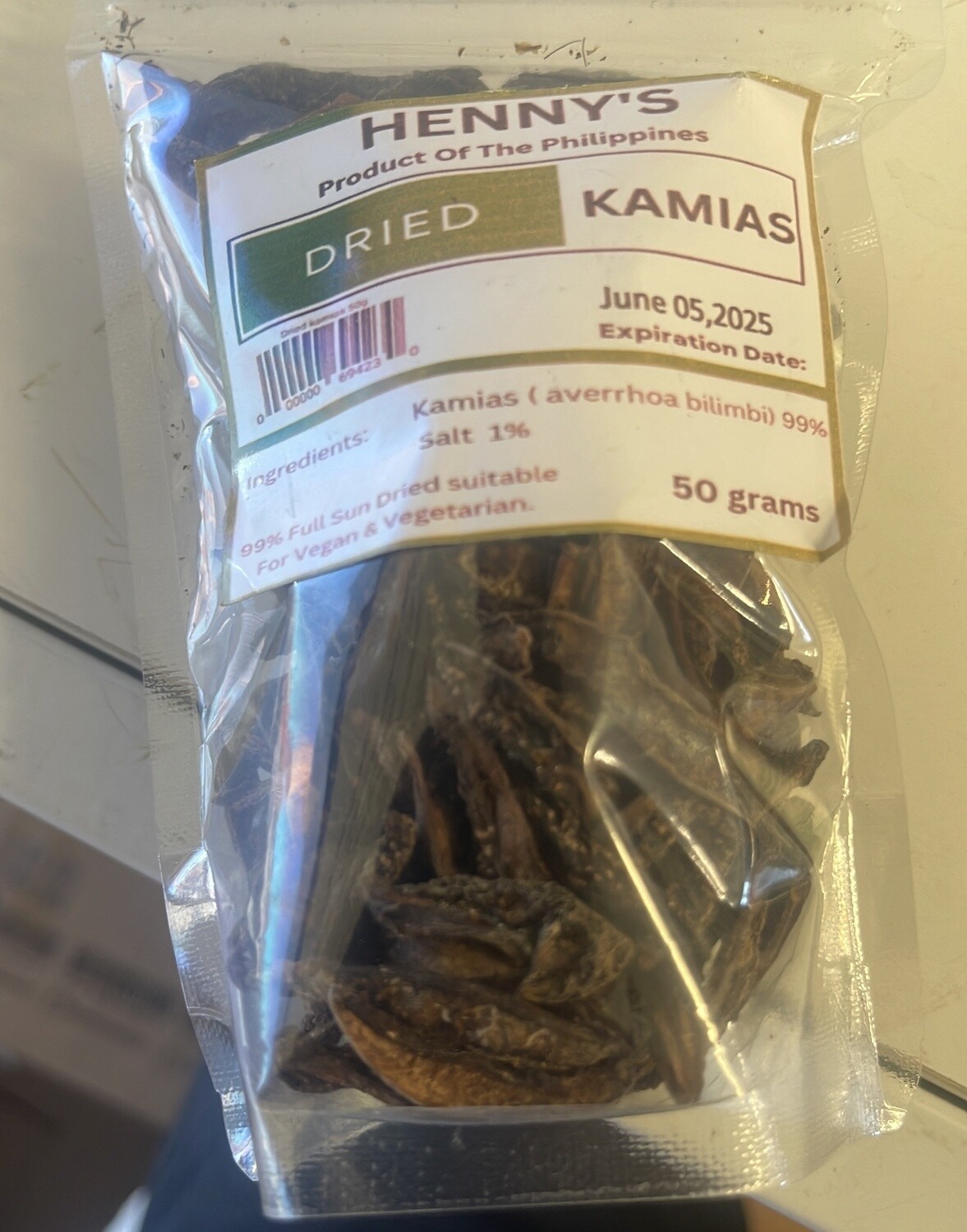 HENNY&#39;S DRIED KAMIAS 50G