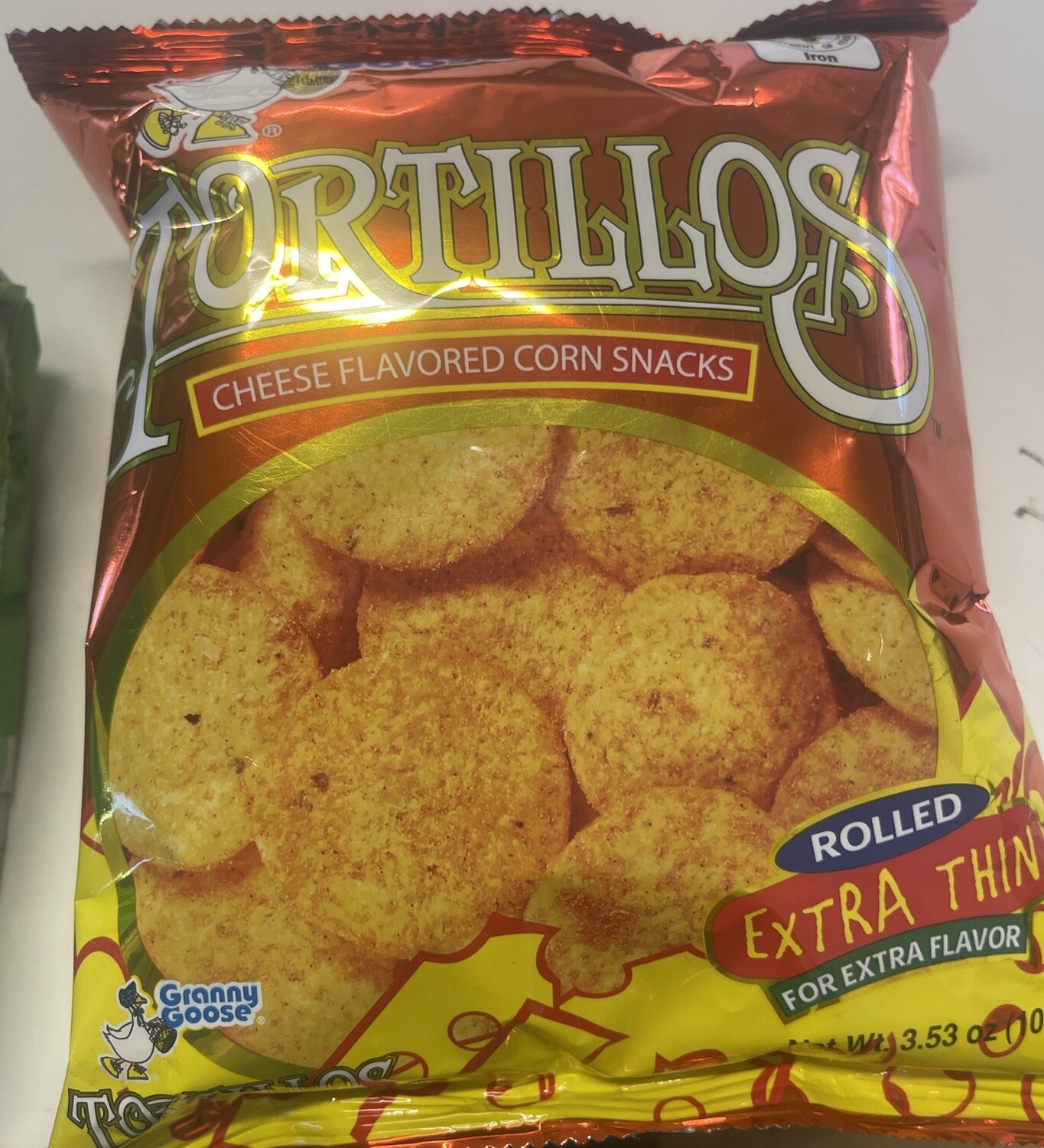 *GRANNY GOOSE TORTILLOS CHEESE 100G