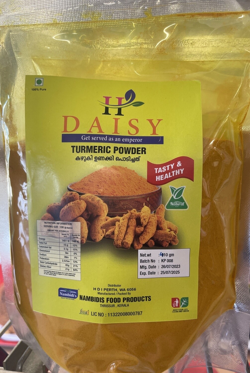 HDI DAISY TURMERIC POWDER 910G