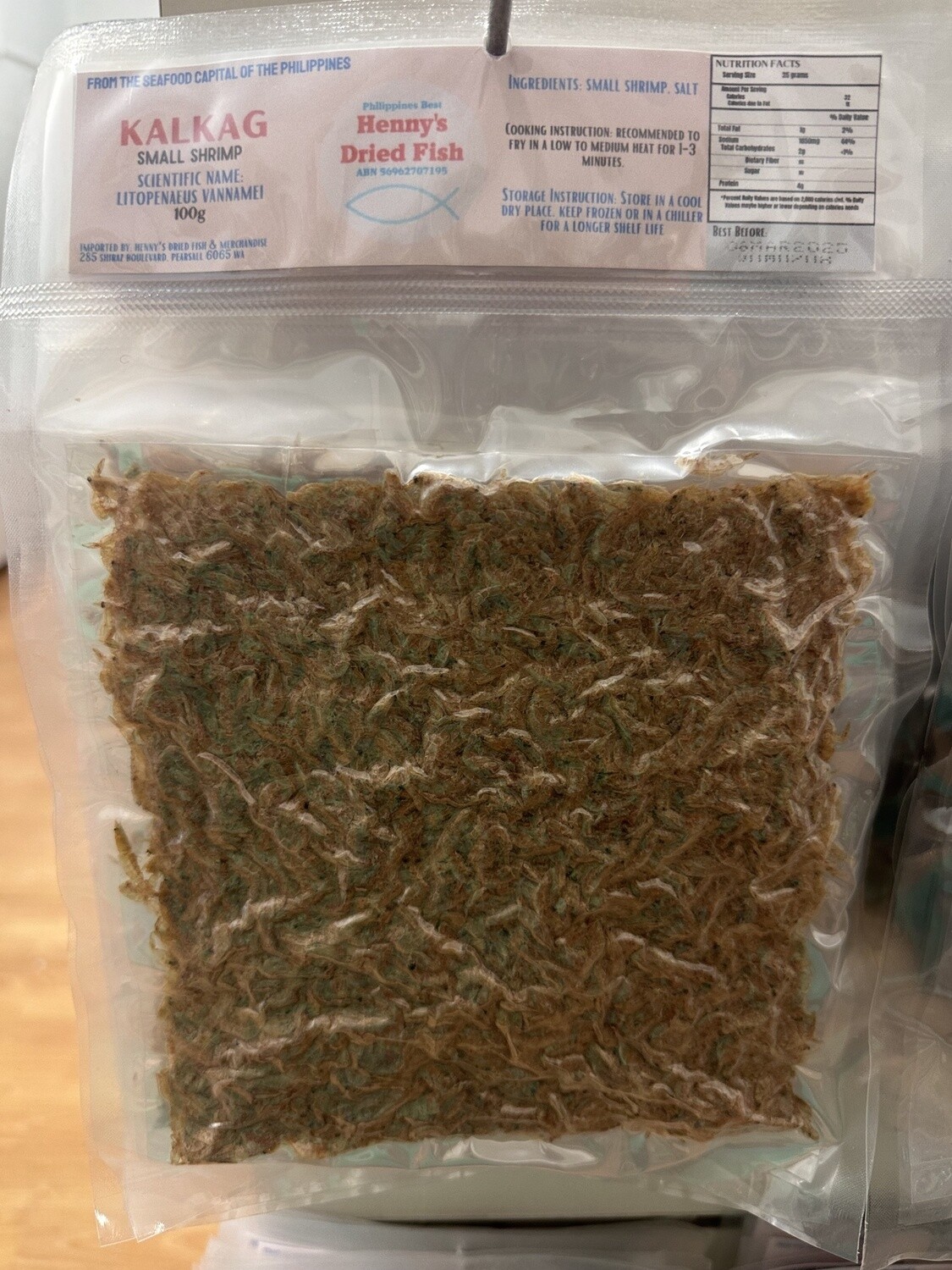 HDF KALKAG SMALL SHRIMP 100G