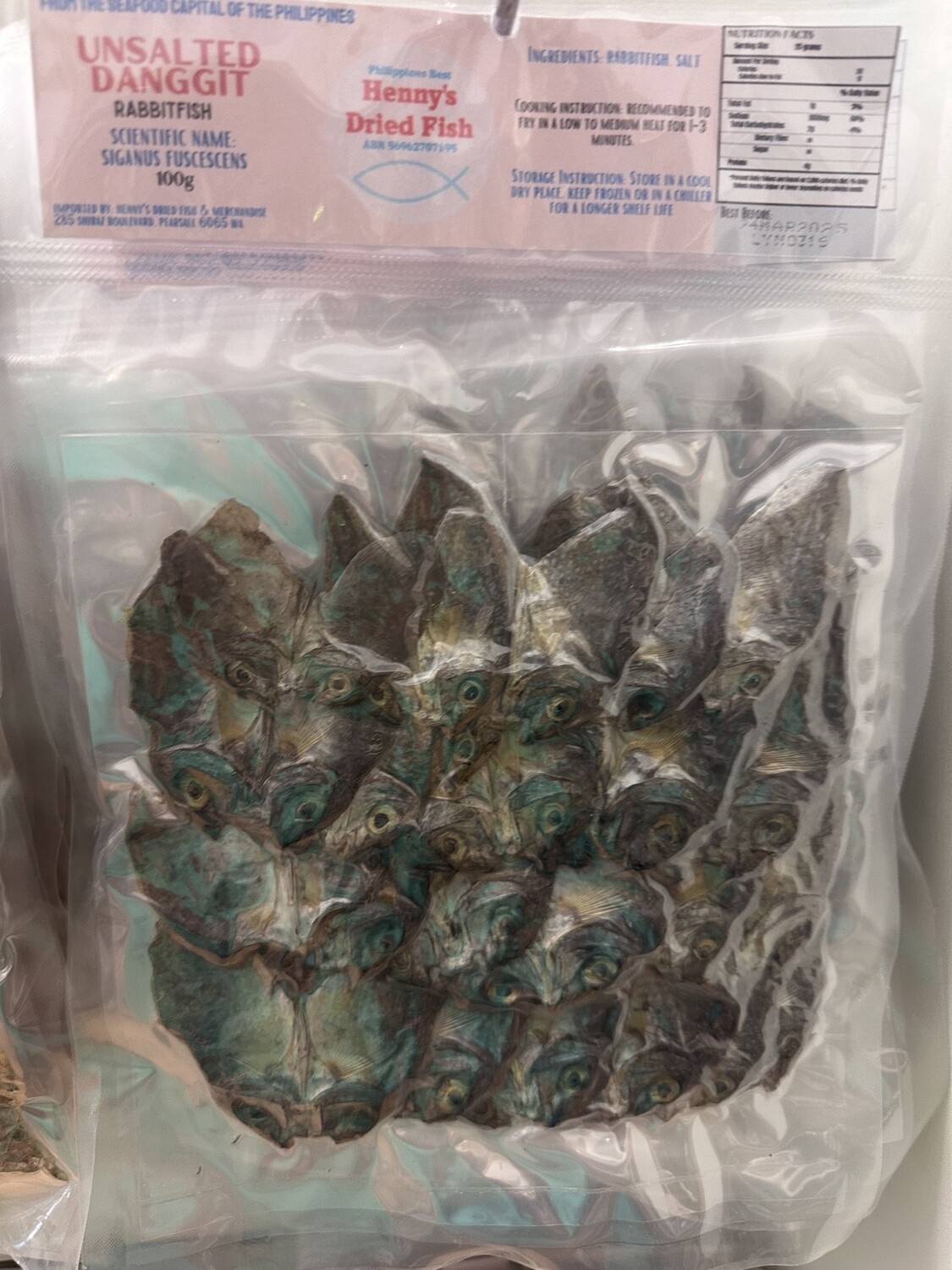 HDF UNSALTED DANGGIT  100G