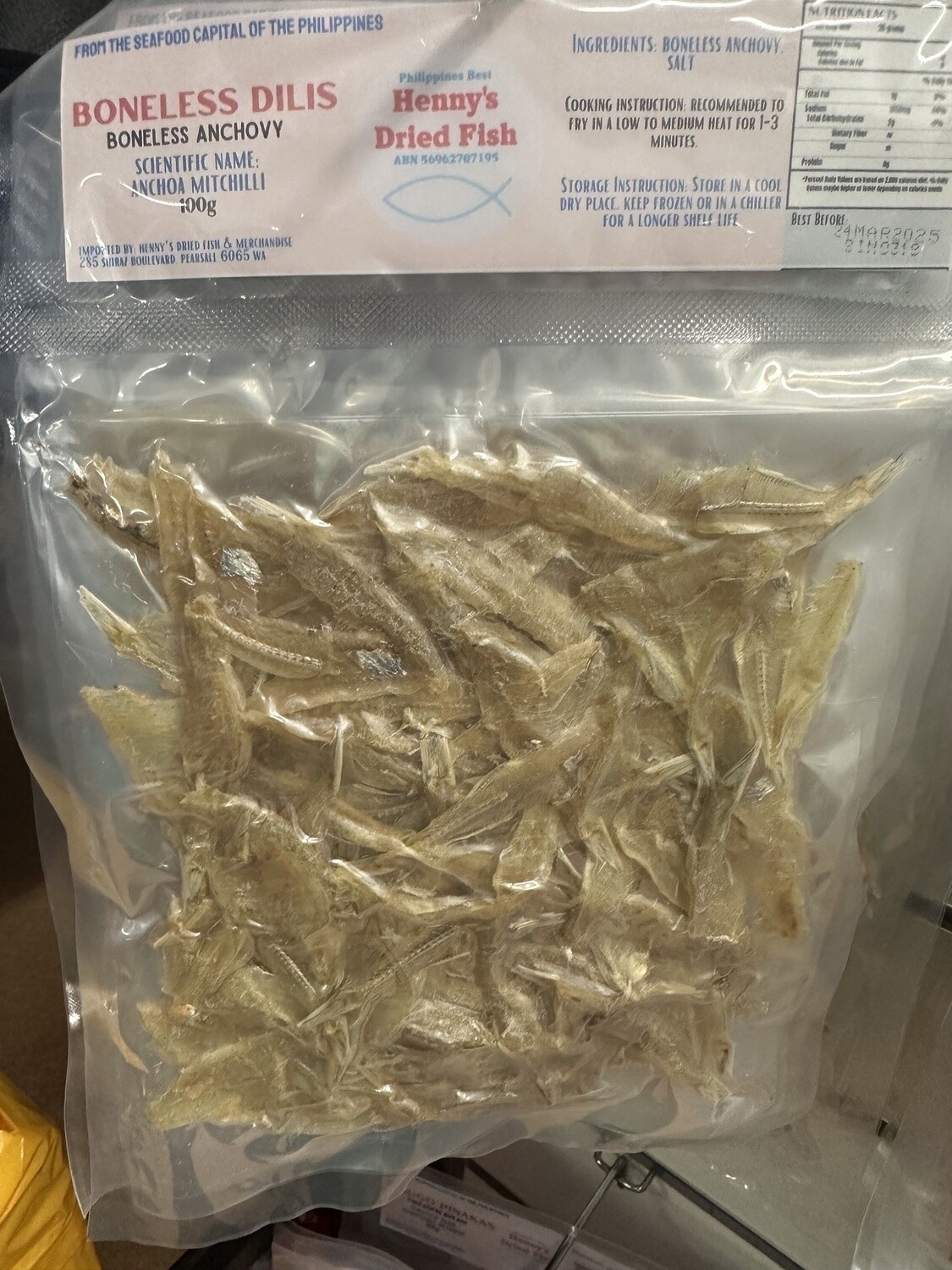 HDF BONELESS DILIS 100G