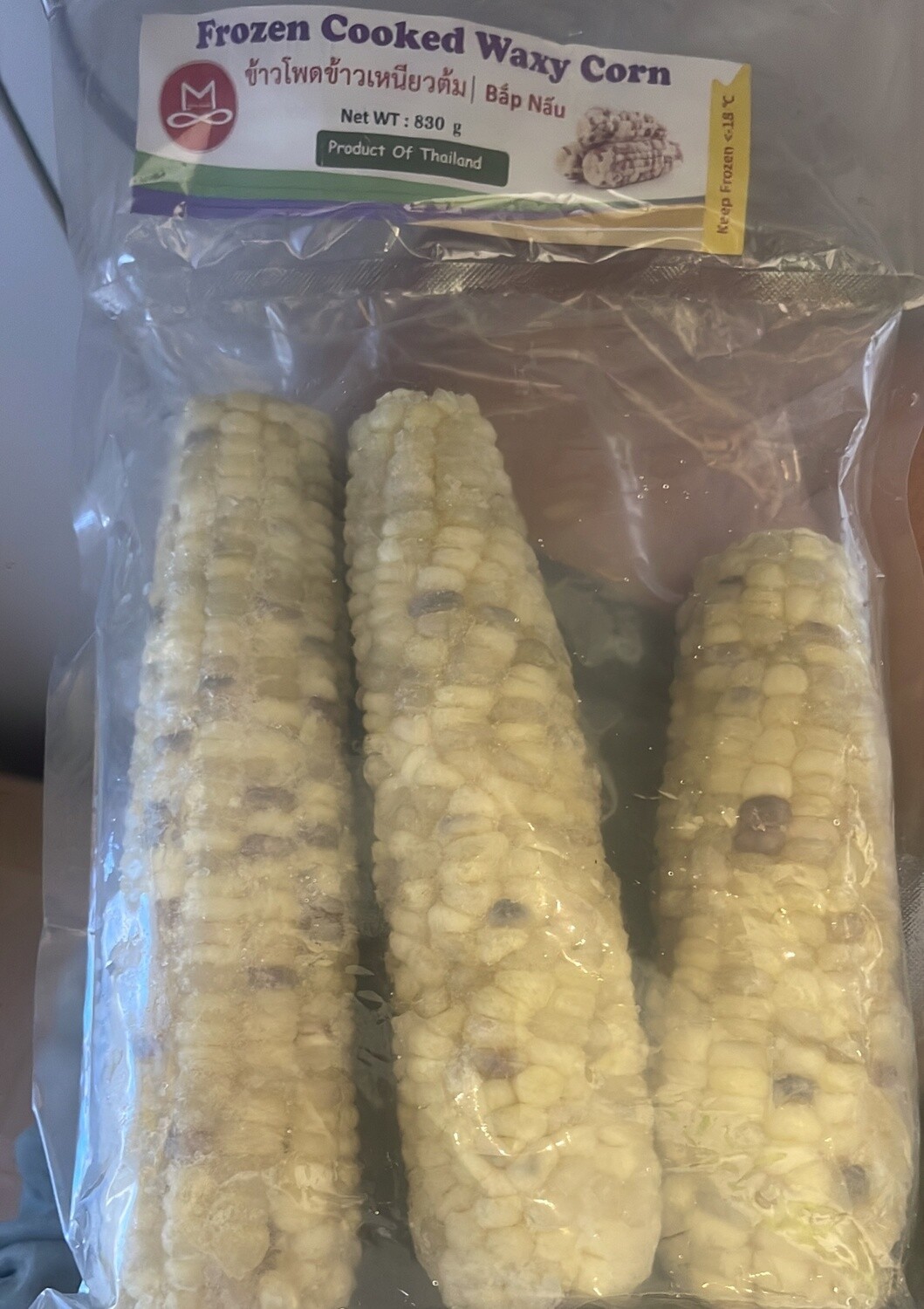 FROZEN COOKED WAXY CORN 830G