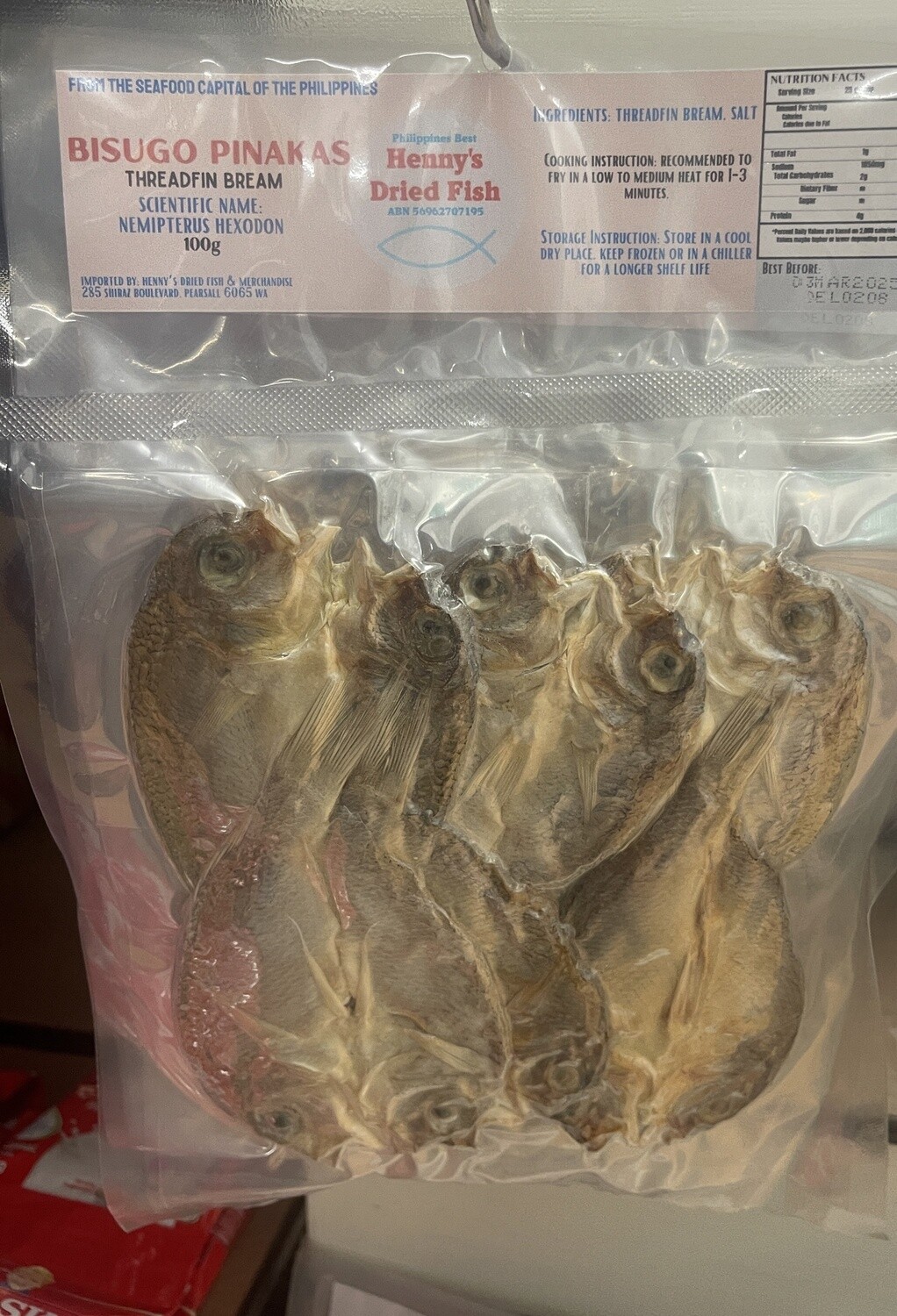 HDF DRIED BISUGO PINAKAS 100G