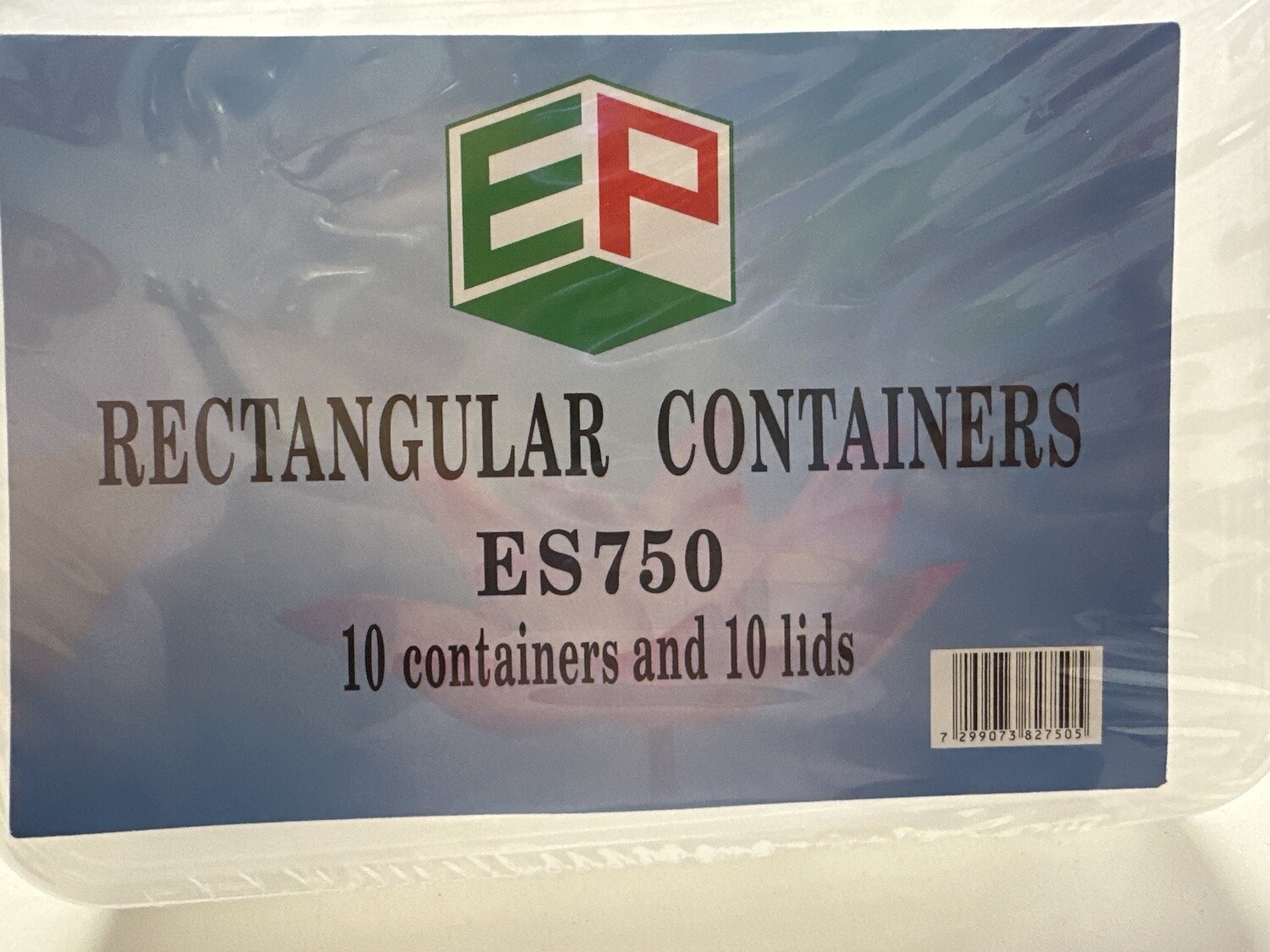 *RECTANGULAR CONTAINERS 10X10PCS